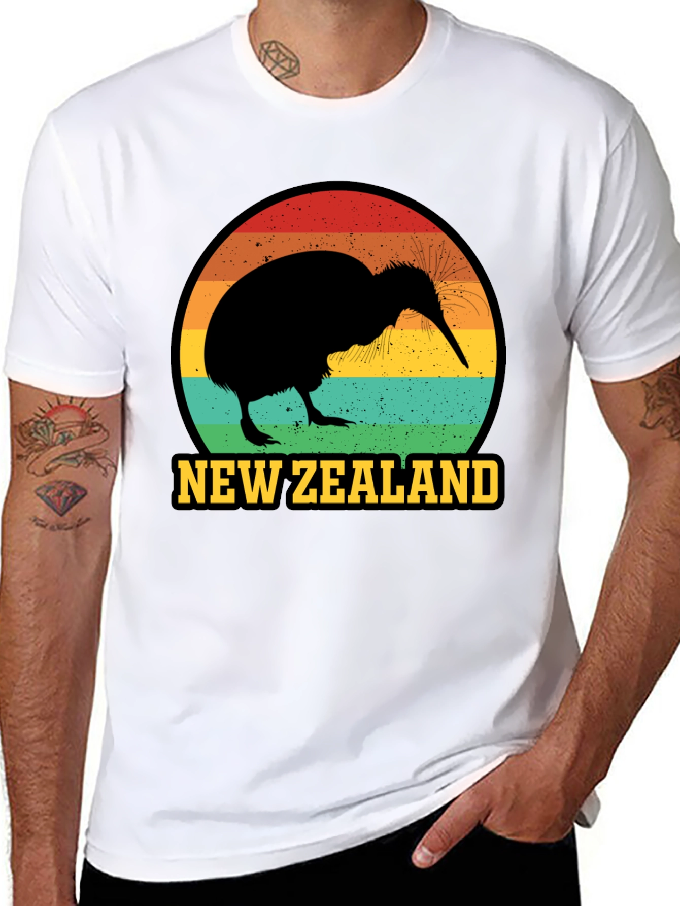 New Zealand Kiwi Bird Graphic T-Shirt