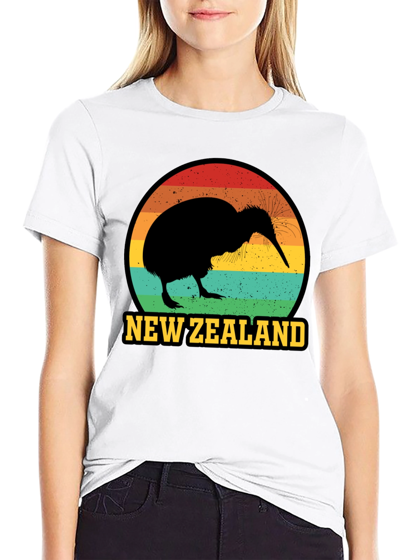 New Zealand Kiwi Bird Graphic T-Shirt