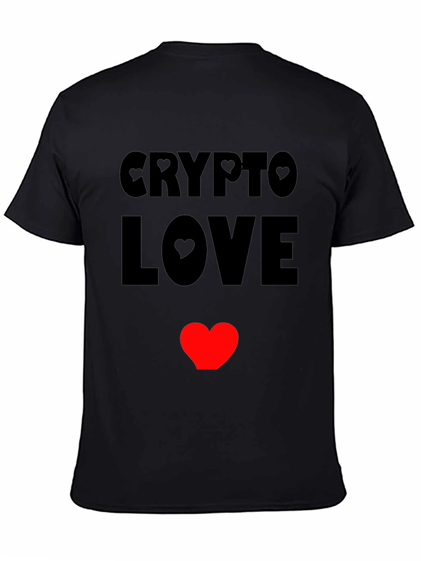 Crypto Love Heart T-Shirt - Black