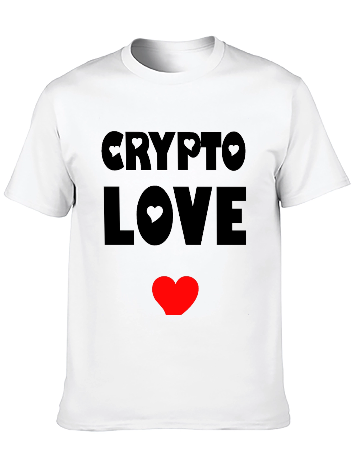 Crypto Love Heart T-Shirt - Black