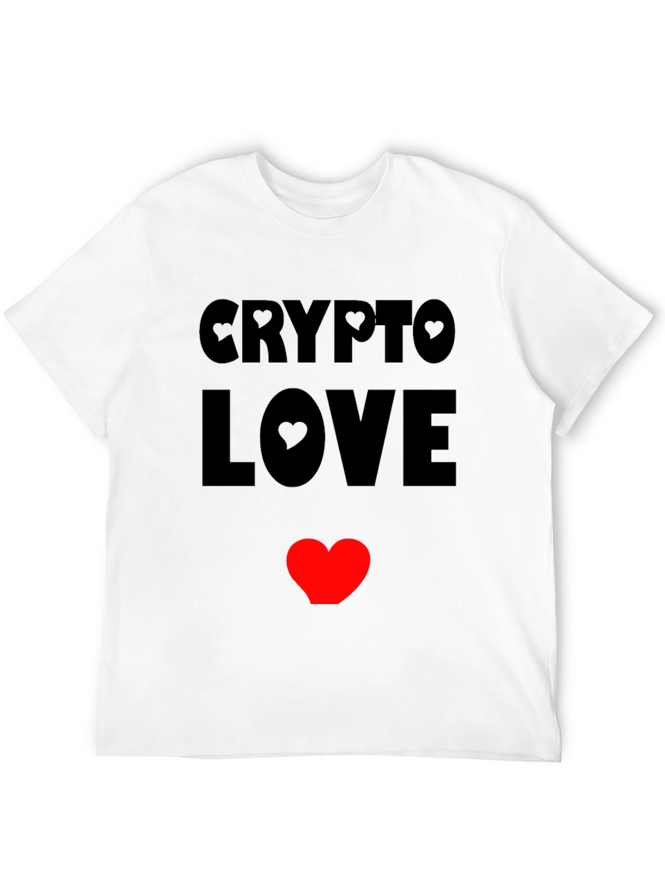 Crypto Love Heart T-Shirt - Black