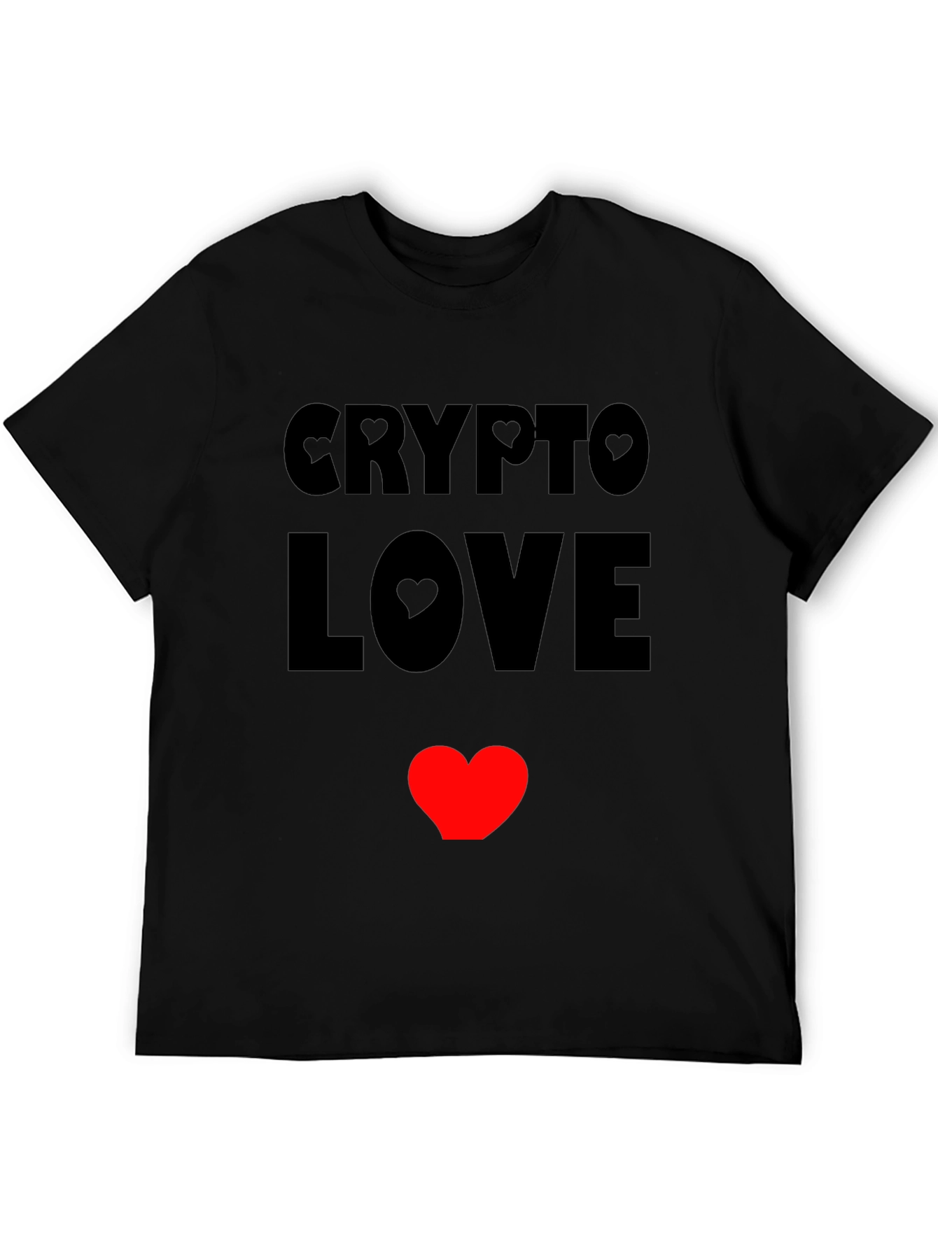 Crypto Love Heart T-Shirt - Black