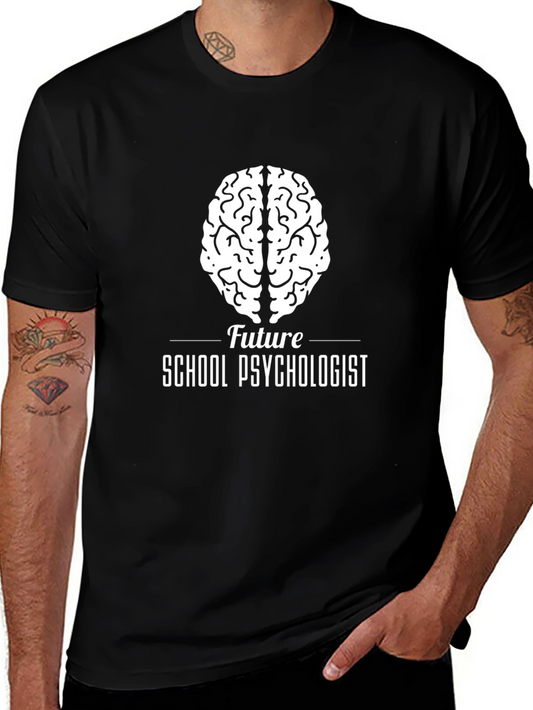 Future School Psychologist Brain Graphic T-Shirt