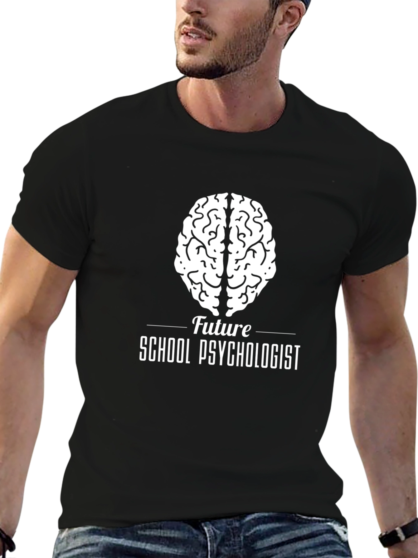 Future School Psychologist Brain Graphic T-Shirt