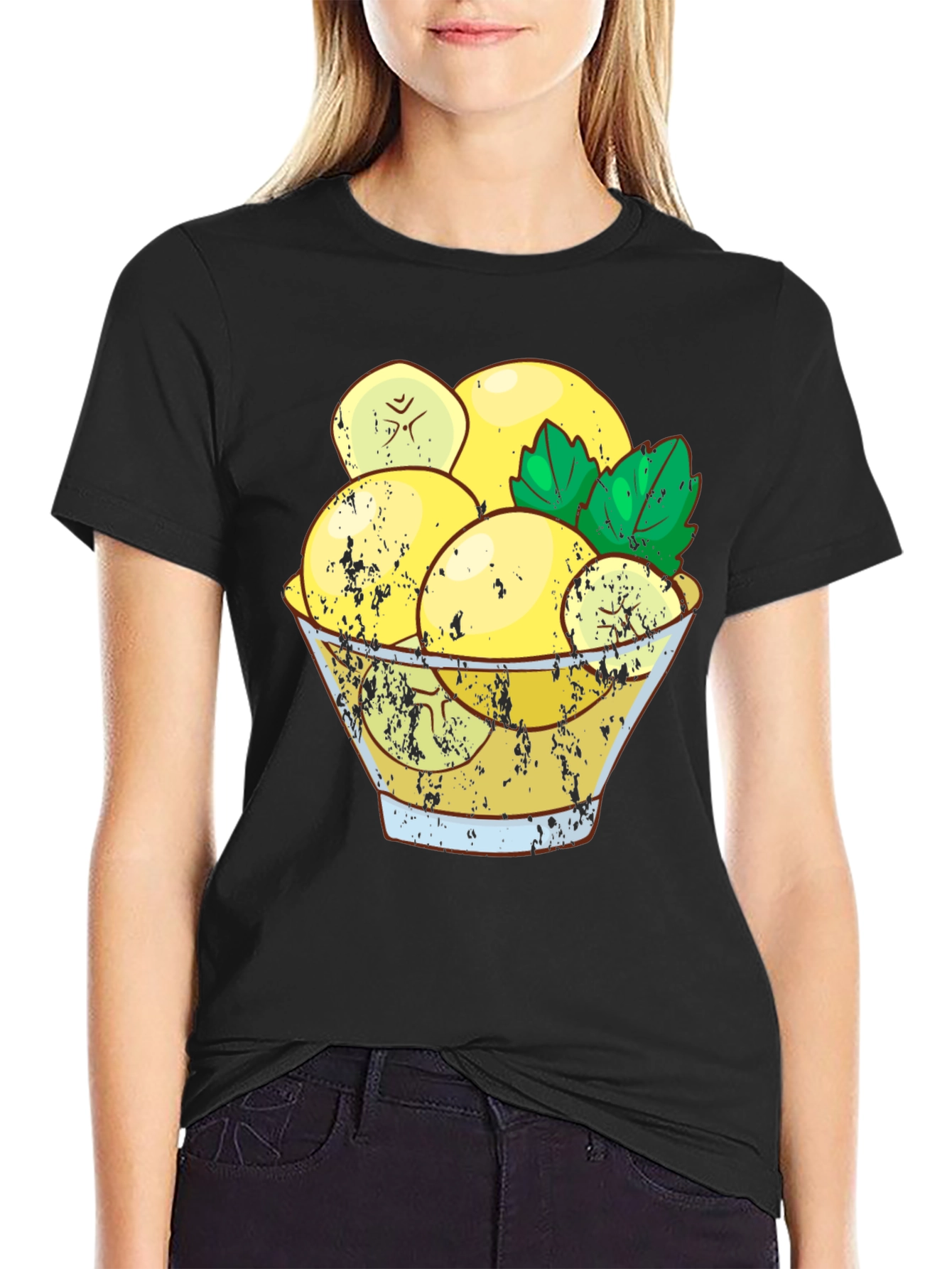 Lemon Bowl Graphic Tee - Stylish Unisex T-Shirt
