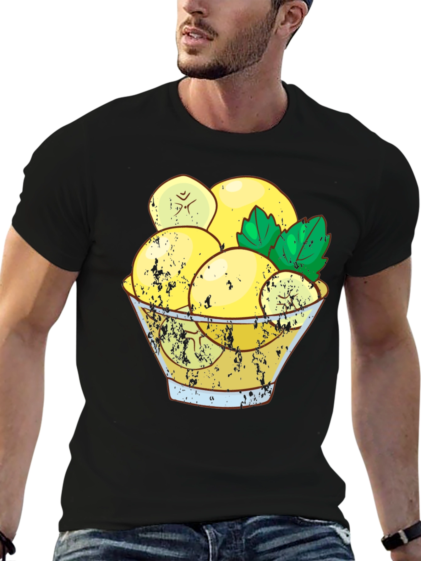 Lemon Bowl Graphic Tee - Stylish Unisex T-Shirt