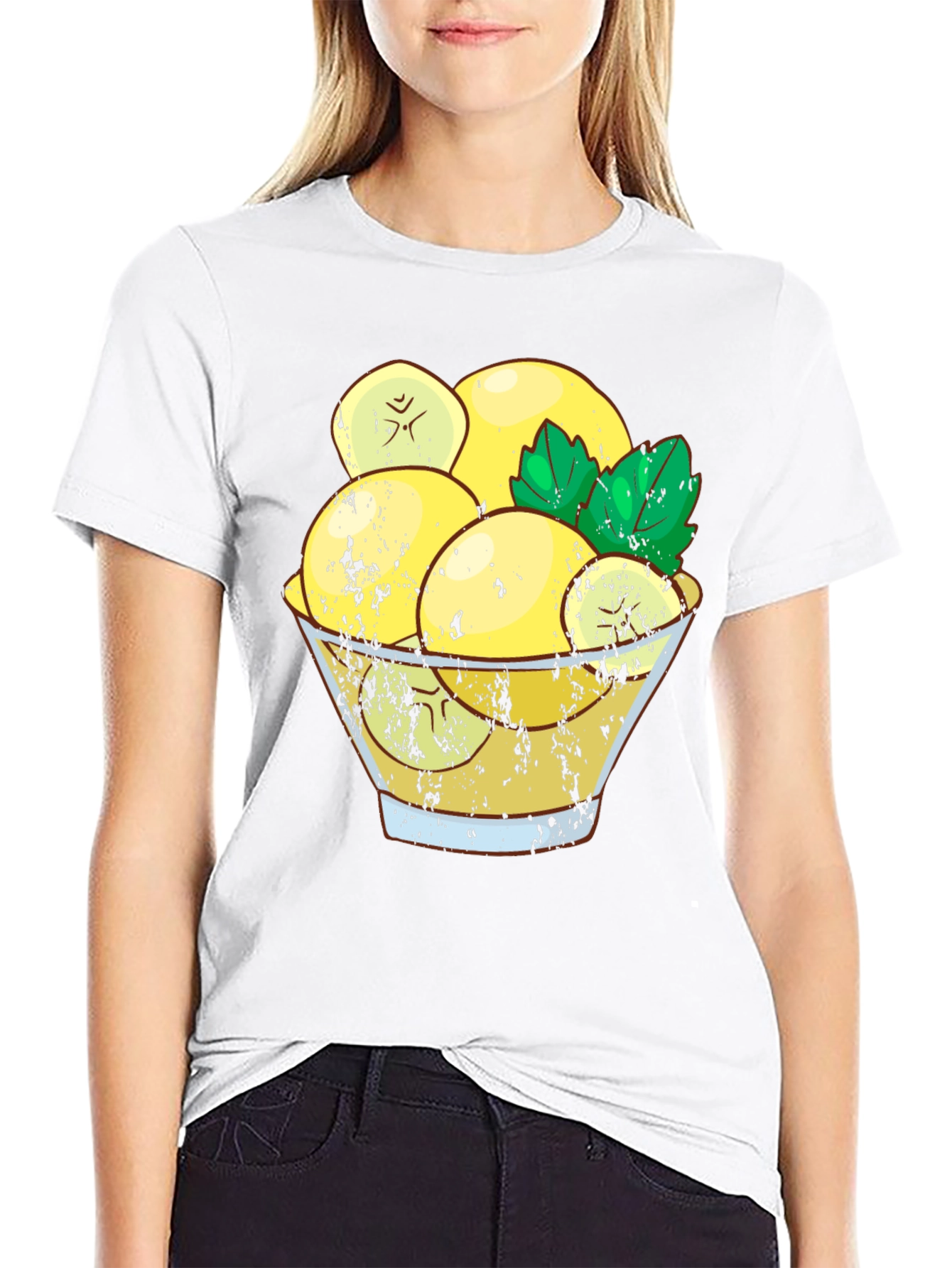 Lemon Bowl Graphic Tee - Stylish Unisex T-Shirt