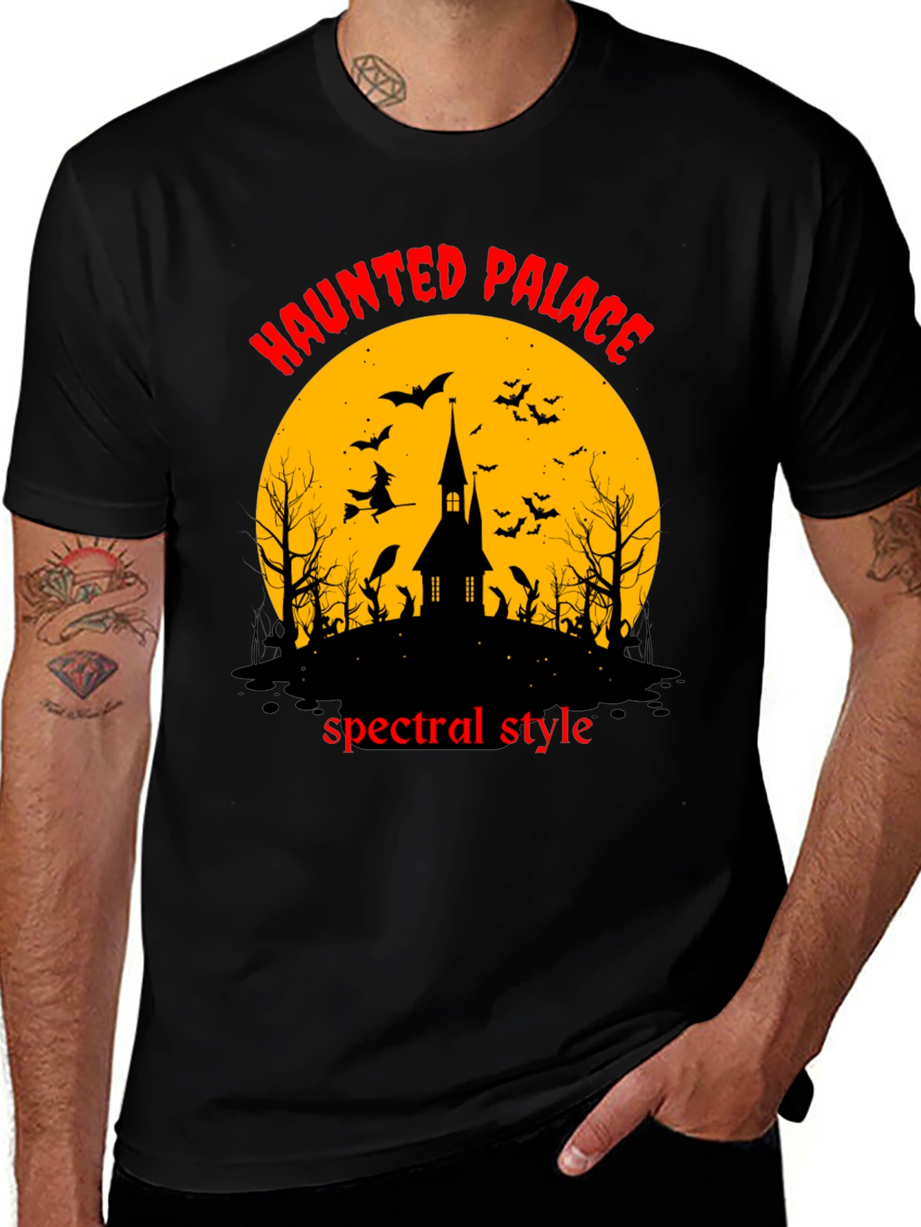 Haunted Palace Spectral Style Black T-Shirt
