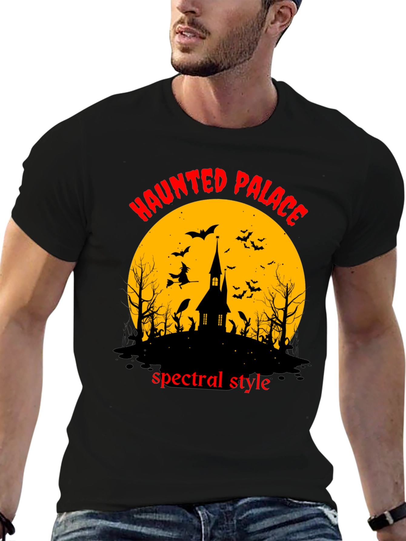 Haunted Palace Spectral Style Black T-Shirt