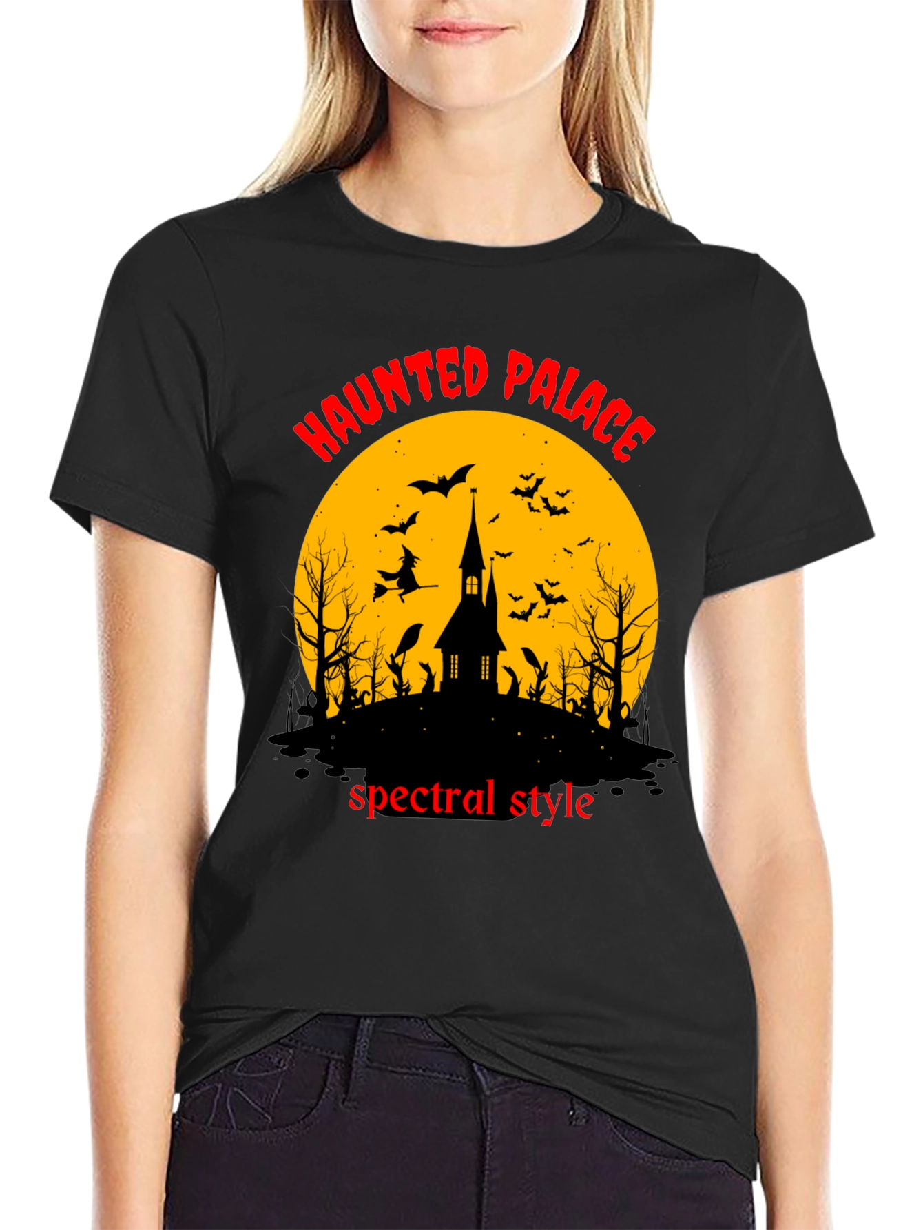 Haunted Palace Spectral Style Black T-Shirt