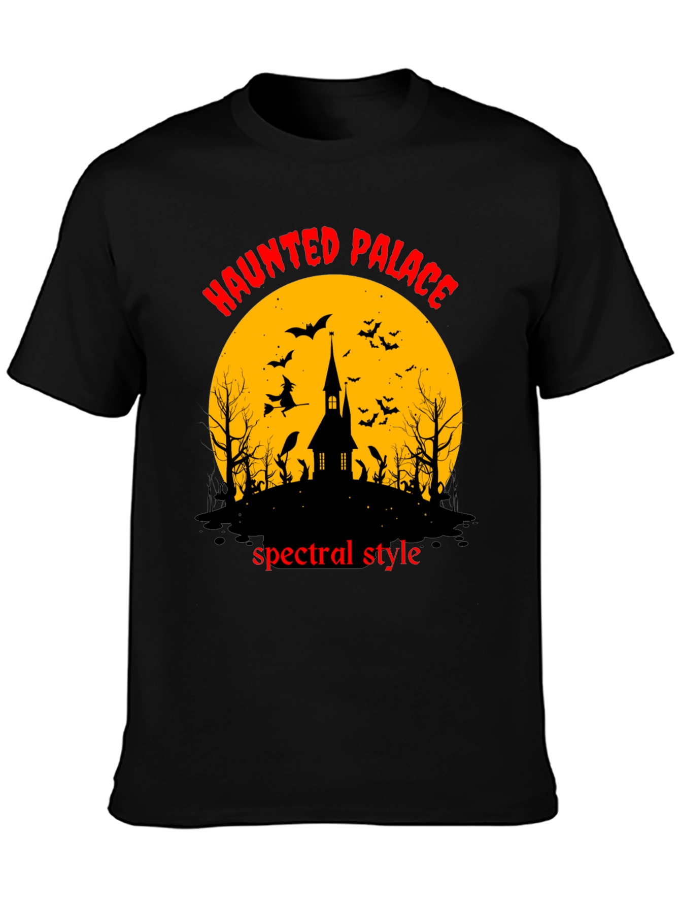 Haunted Palace Spectral Style Black T-Shirt