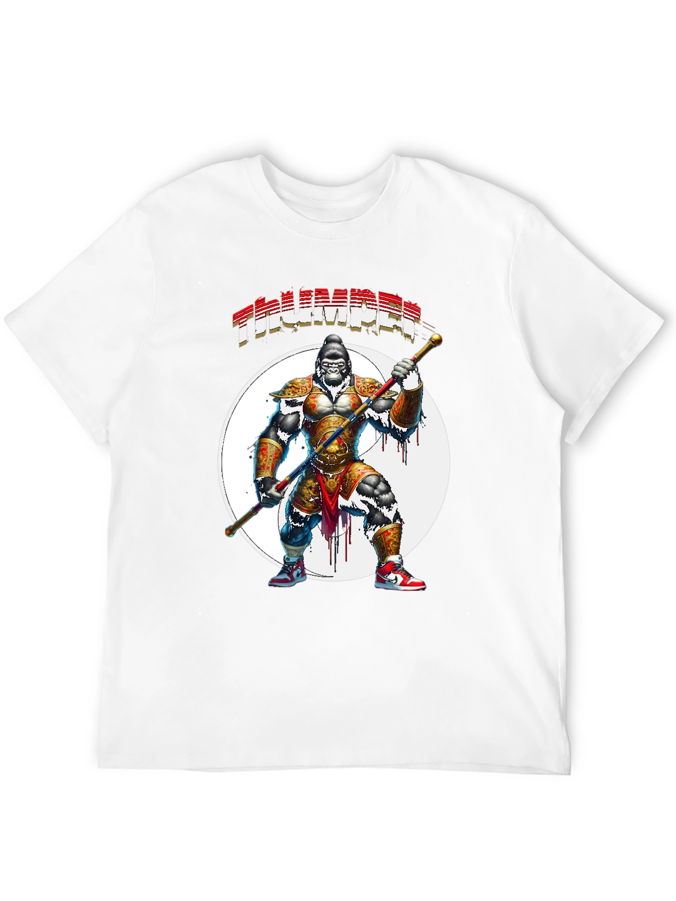 Thumper Gorilla Warrior Black T-Shirt