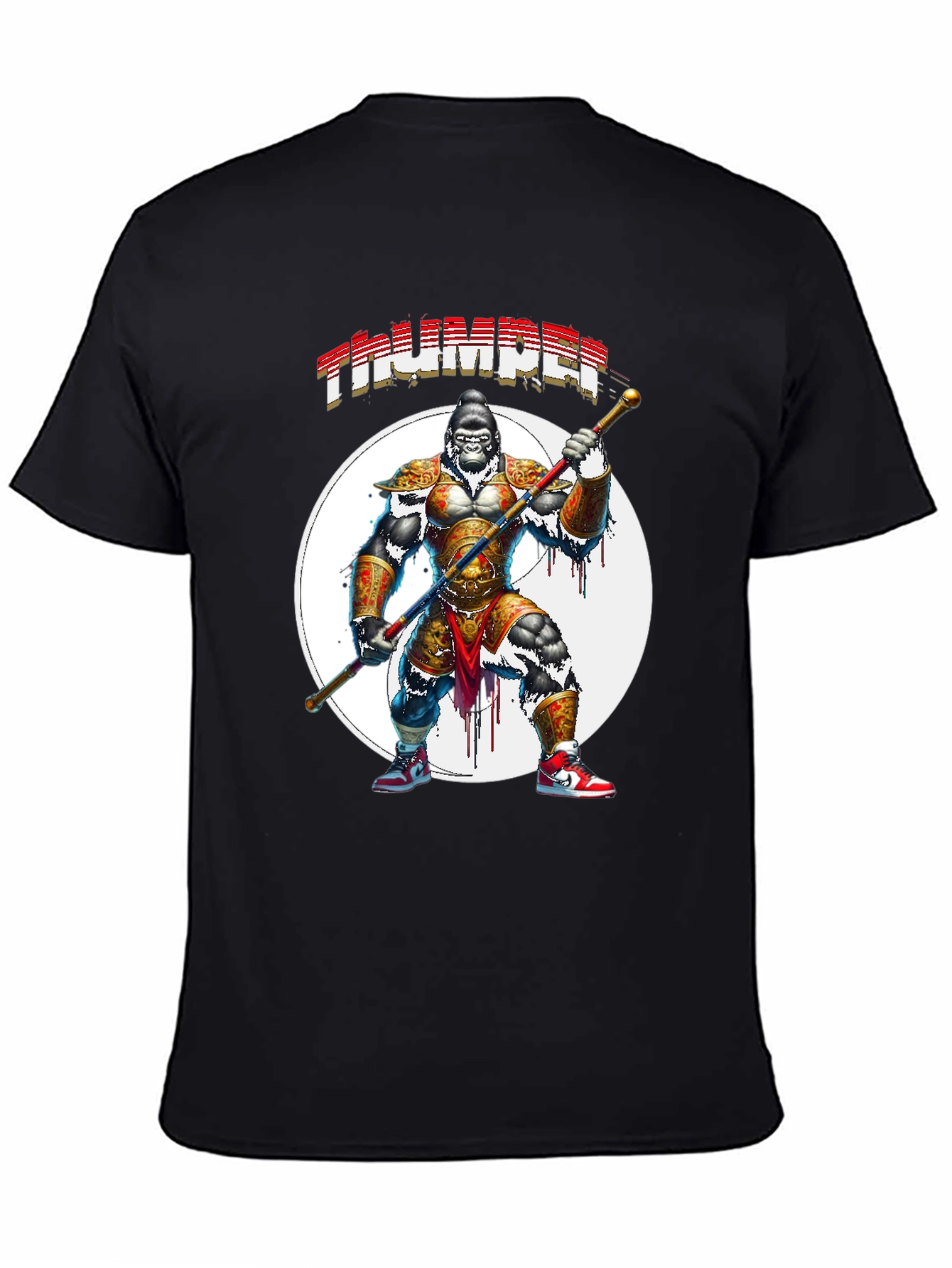 Thumper Gorilla Warrior Black T-Shirt