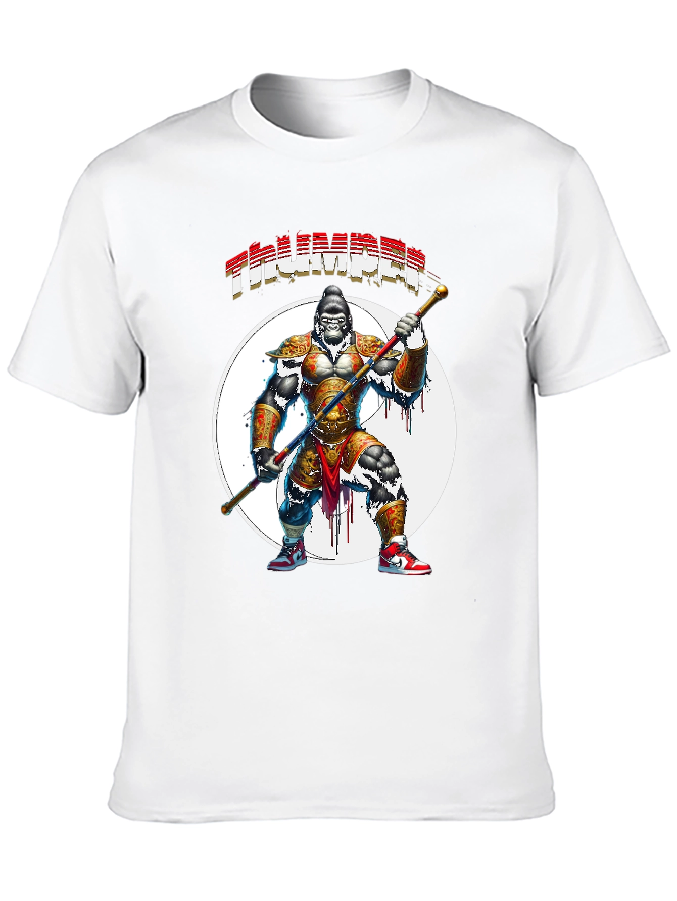 Thumper Gorilla Warrior Black T-Shirt