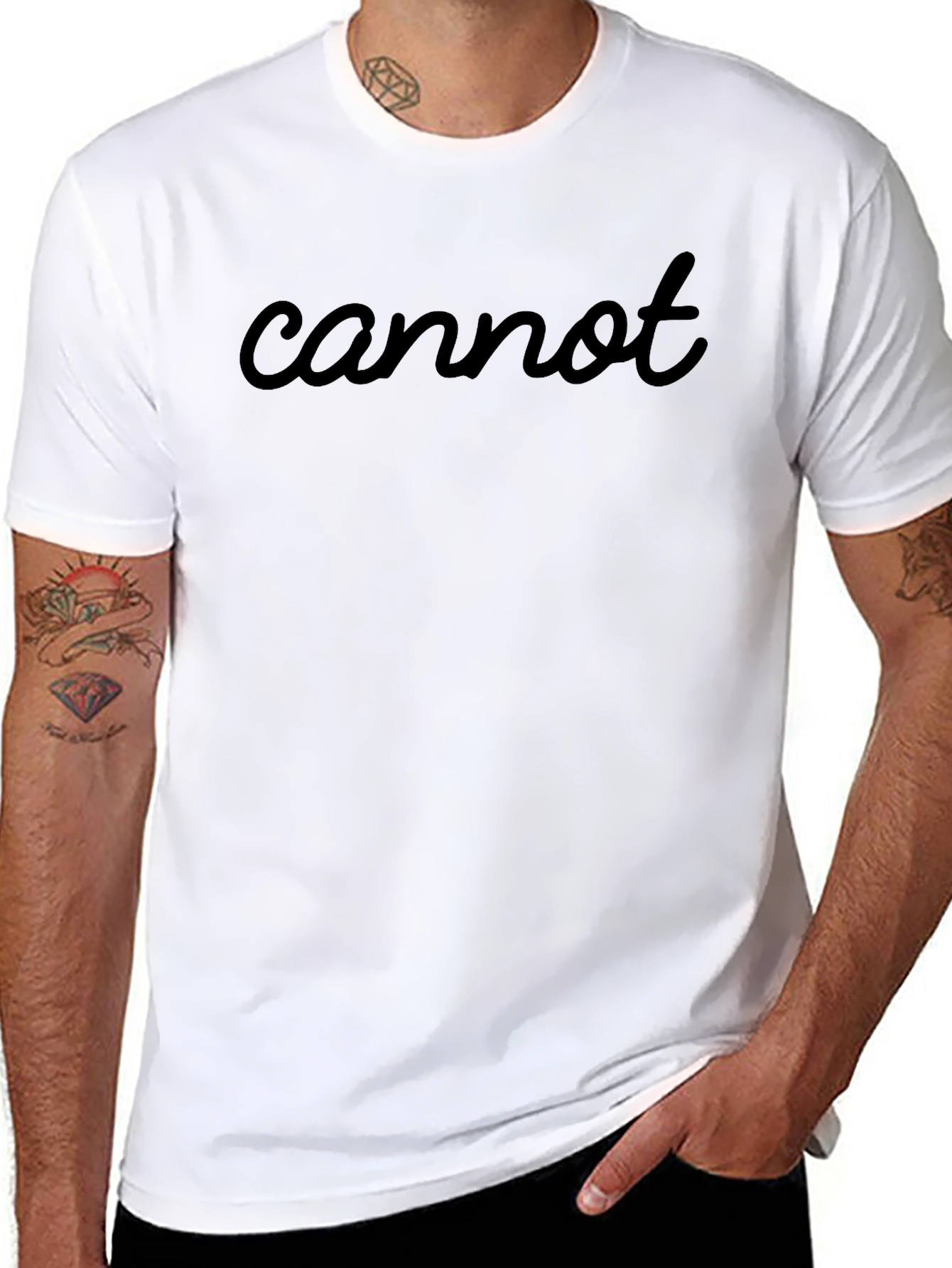 Cannot T-Shirt - Stylish Black Tee