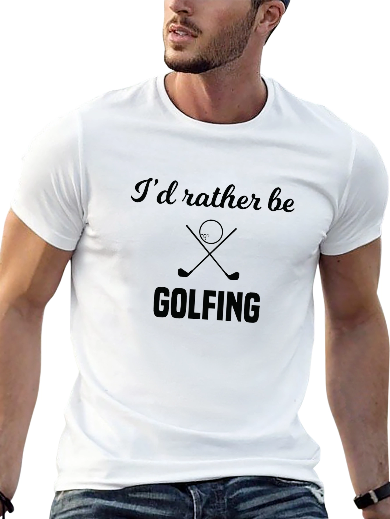 Golfing Tee: Id Rather Be Golfing T-Shirt