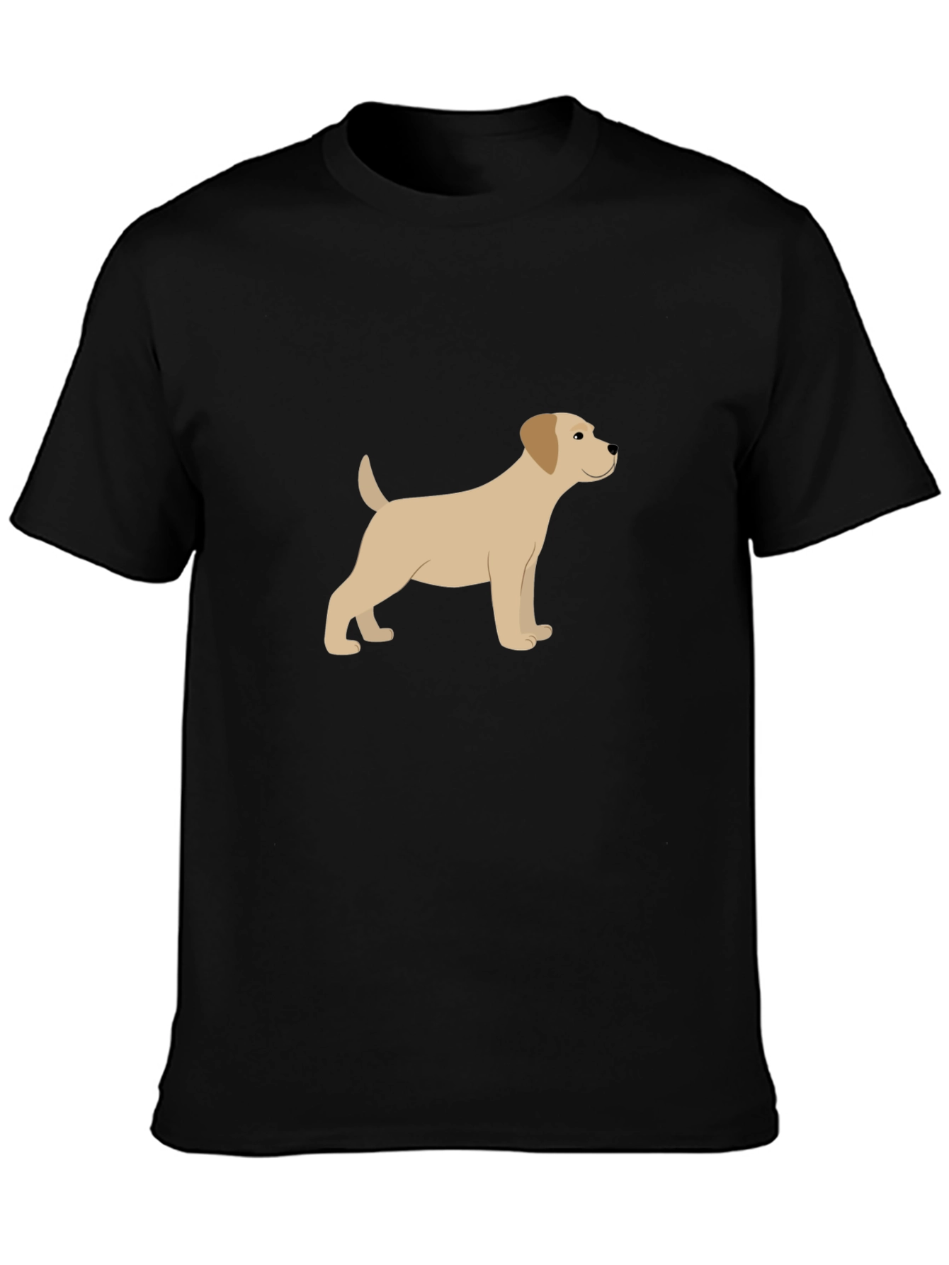 Dog Graphic Black T-Shirt - Casual Style