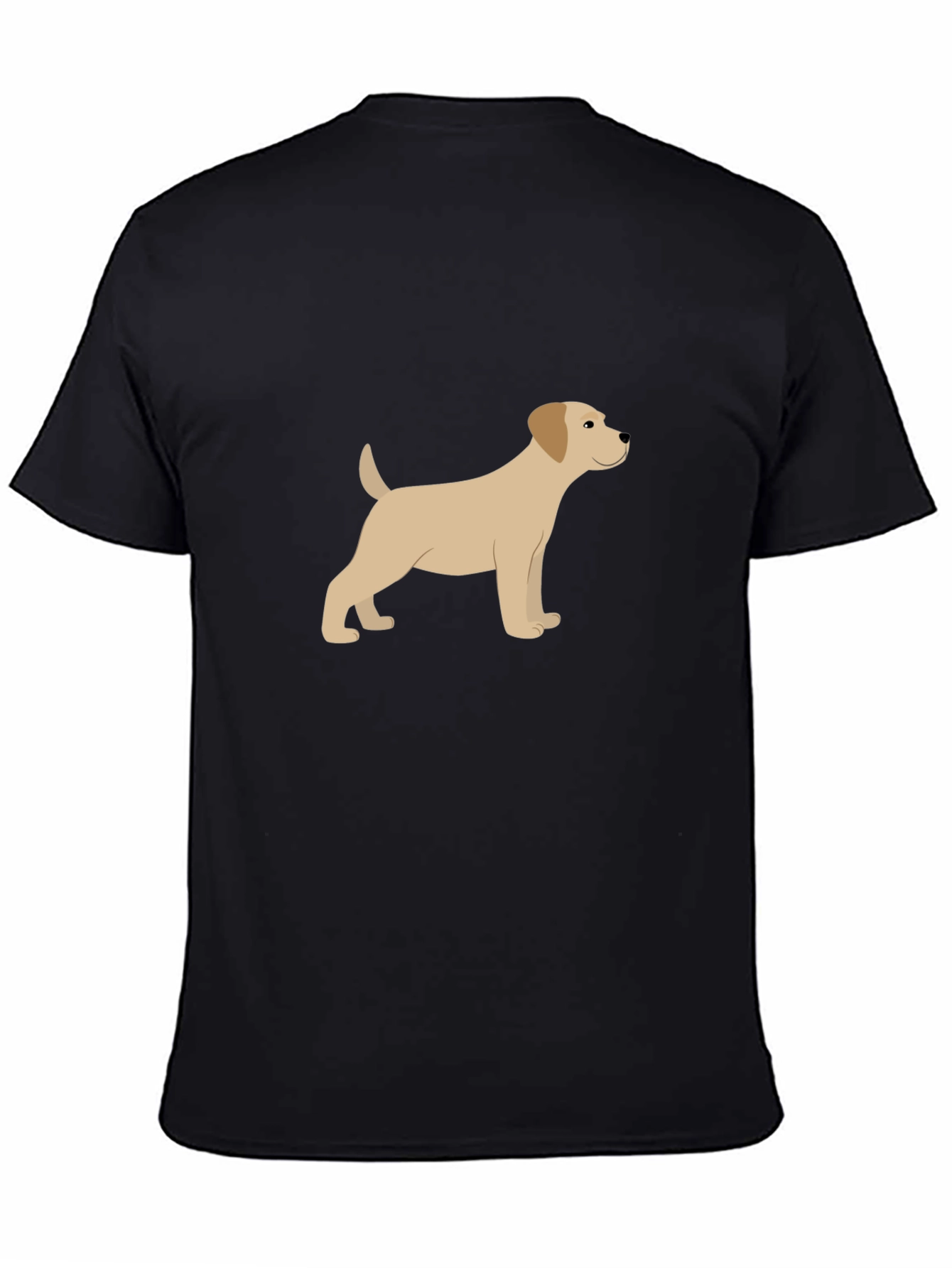 Dog Graphic Black T-Shirt - Casual Style