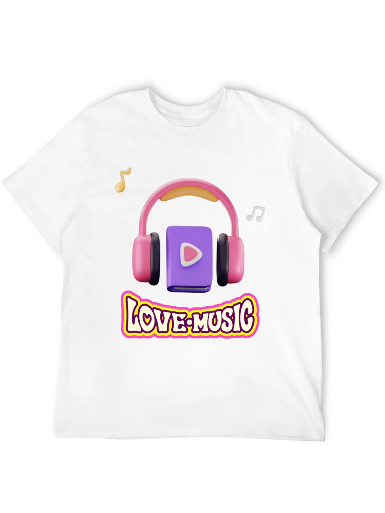 Love Music Graphic Tee - Stylish Music Lover T-Shirt