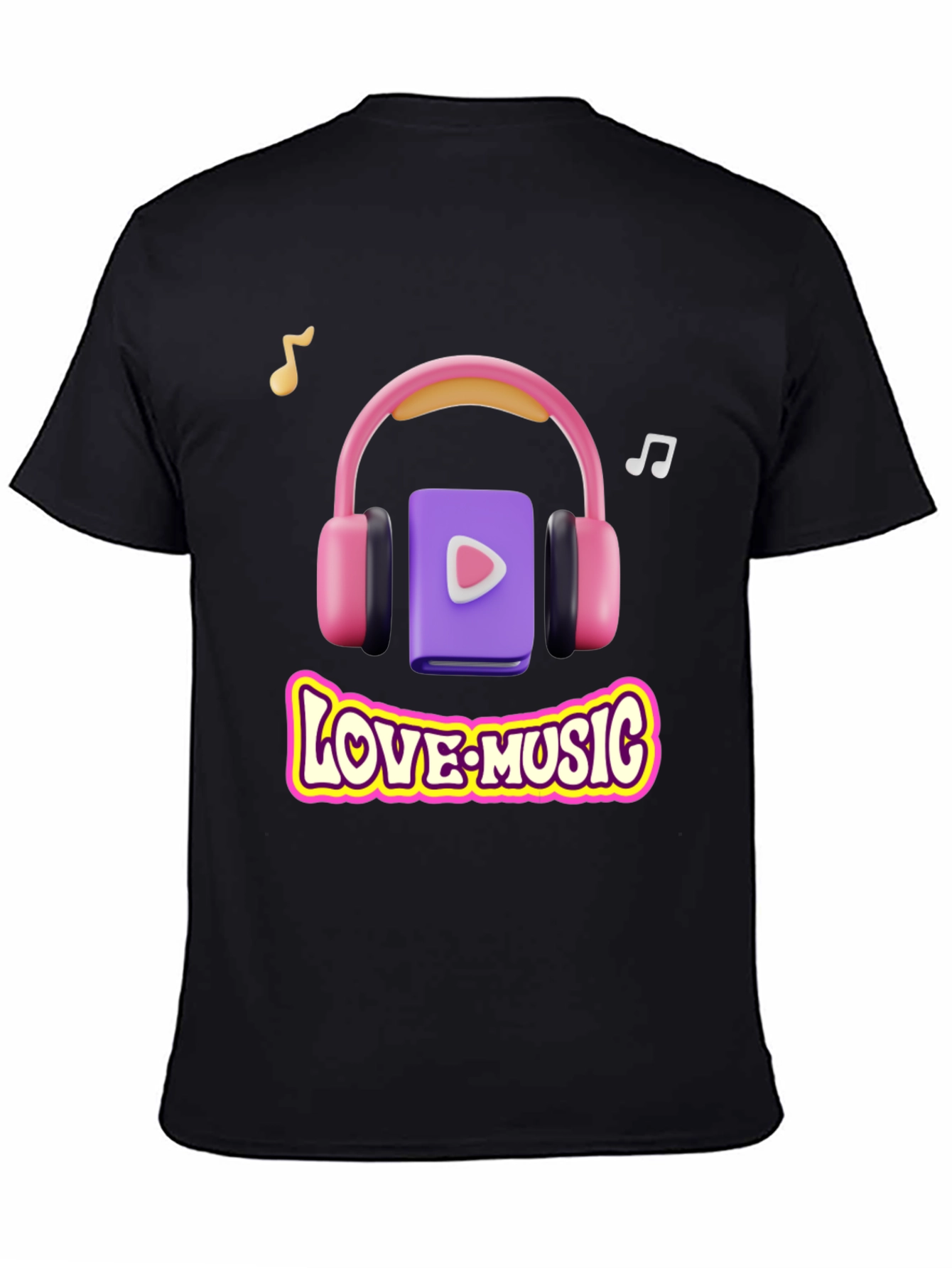 Love Music Graphic Tee - Stylish Music Lover T-Shirt