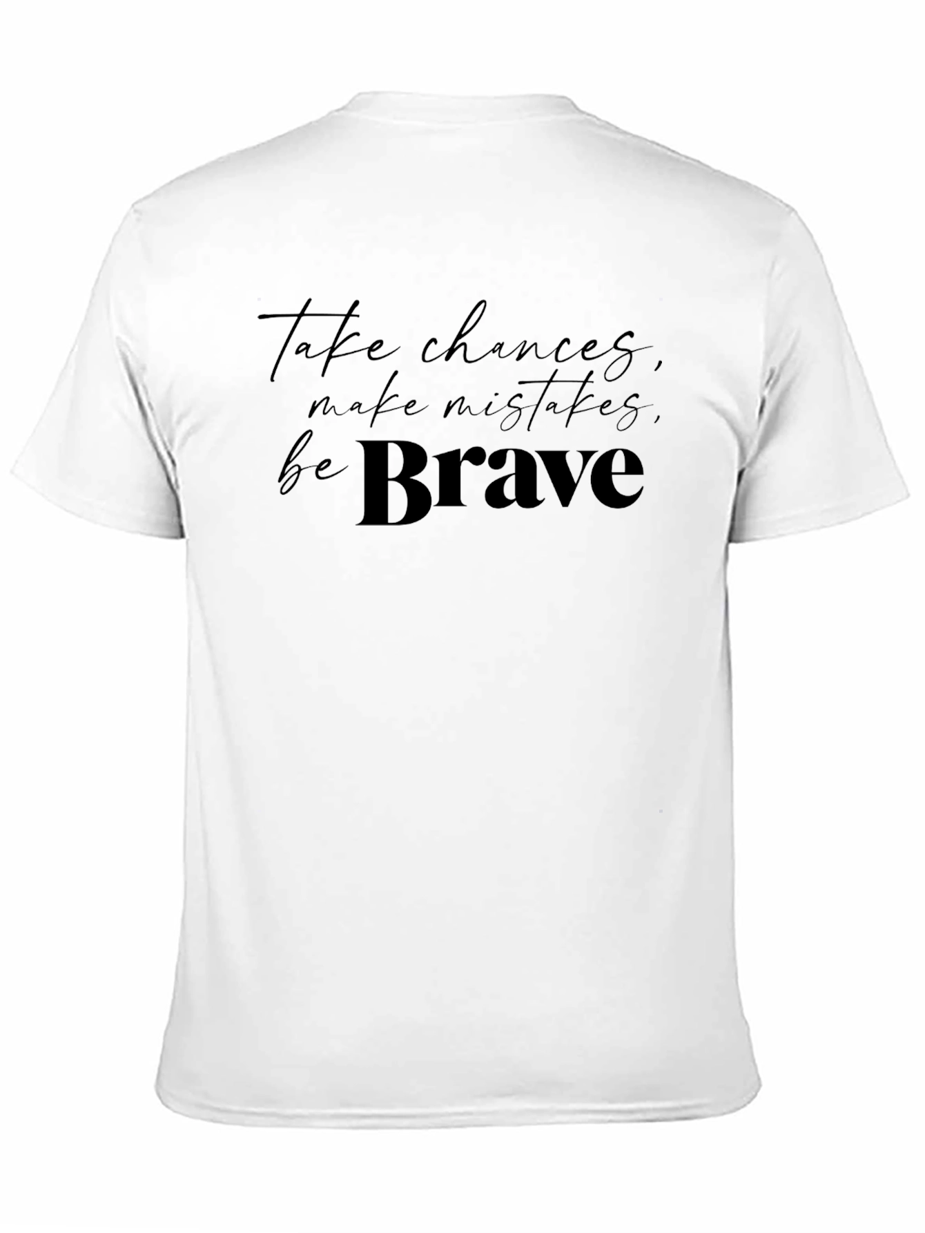 Brave Graphic Tee - Inspiring Black T-Shirt