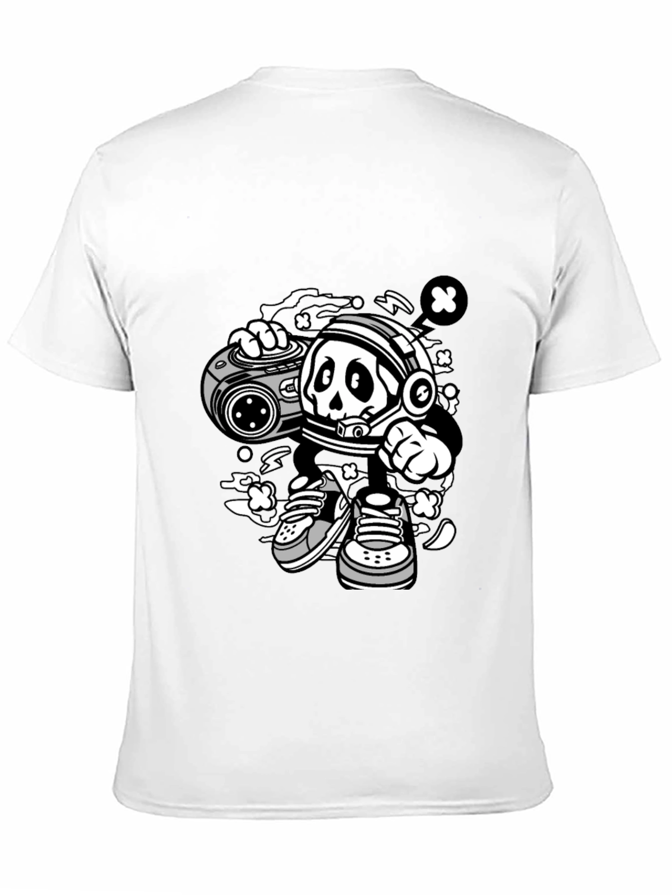 Skull Astronaut Black T-Shirt