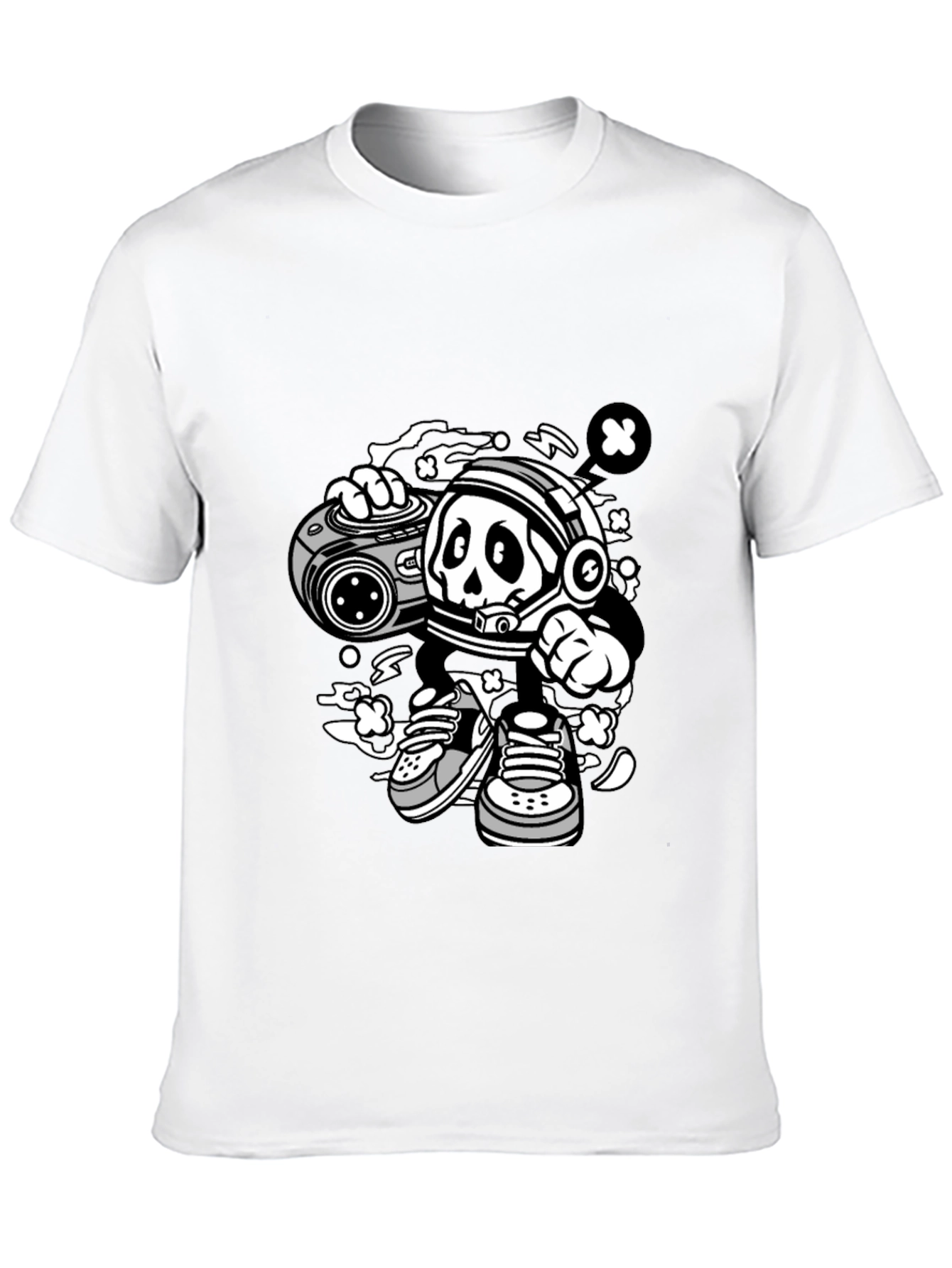 Skull Astronaut Black T-Shirt