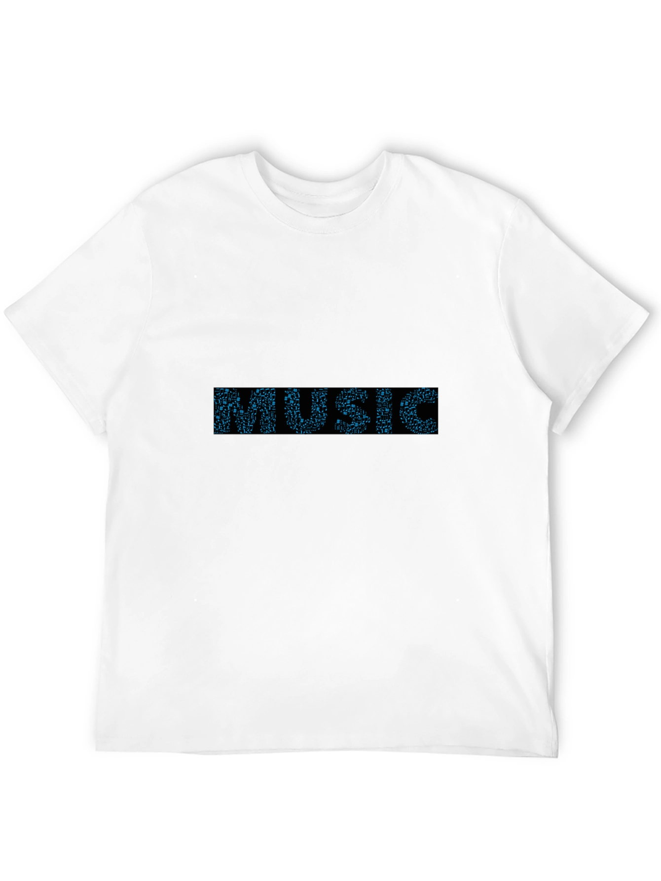 Music Graphic Print Black T-Shirt