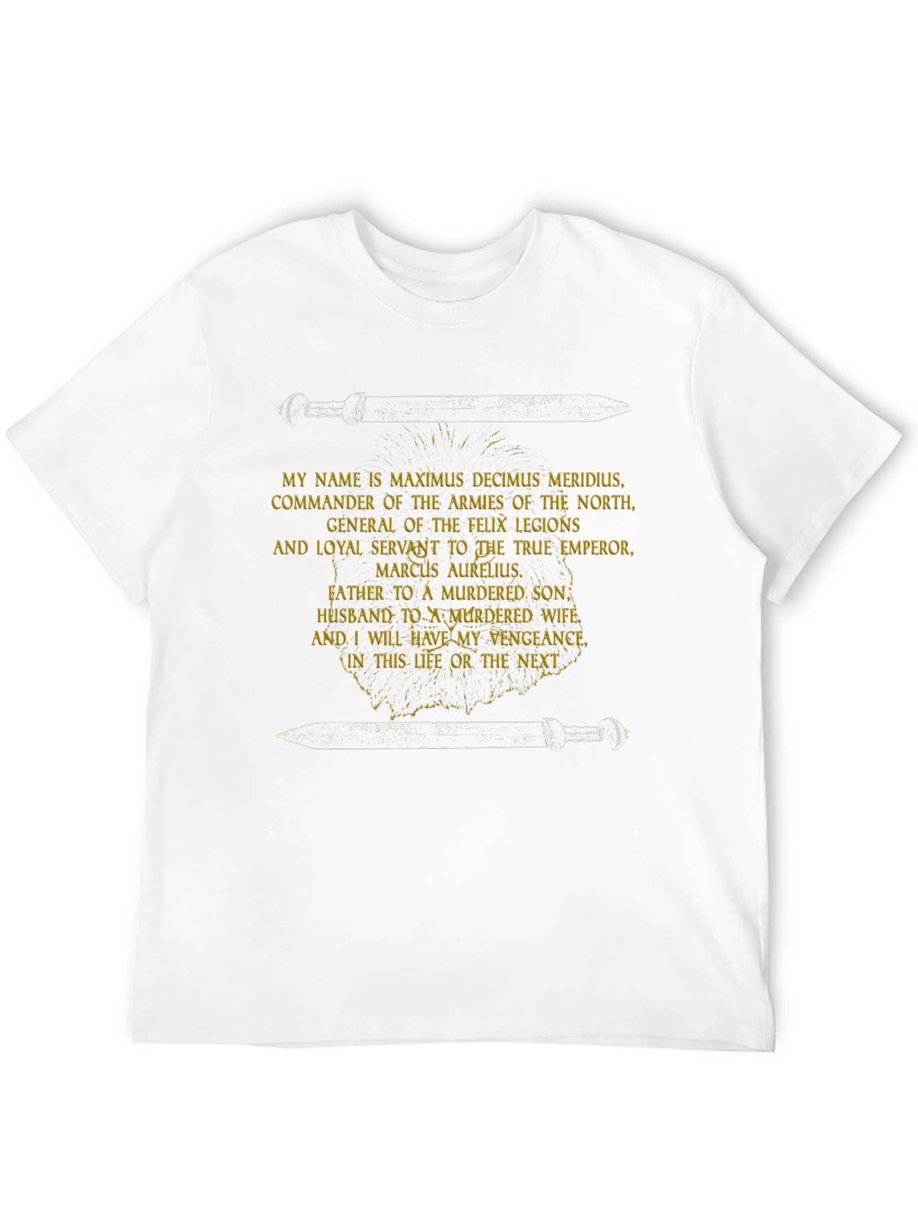Maximus Gladiator T-Shirt - Vengeance In This Life