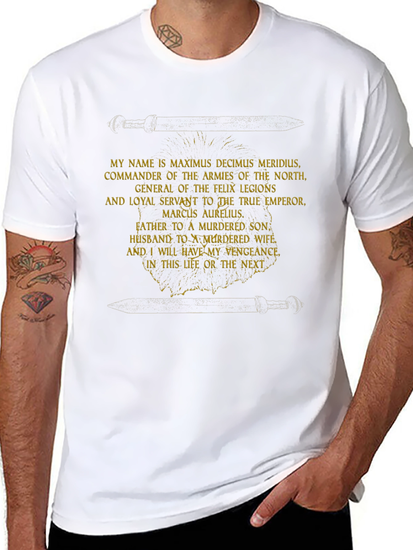 Maximus Gladiator T-Shirt - Vengeance In This Life