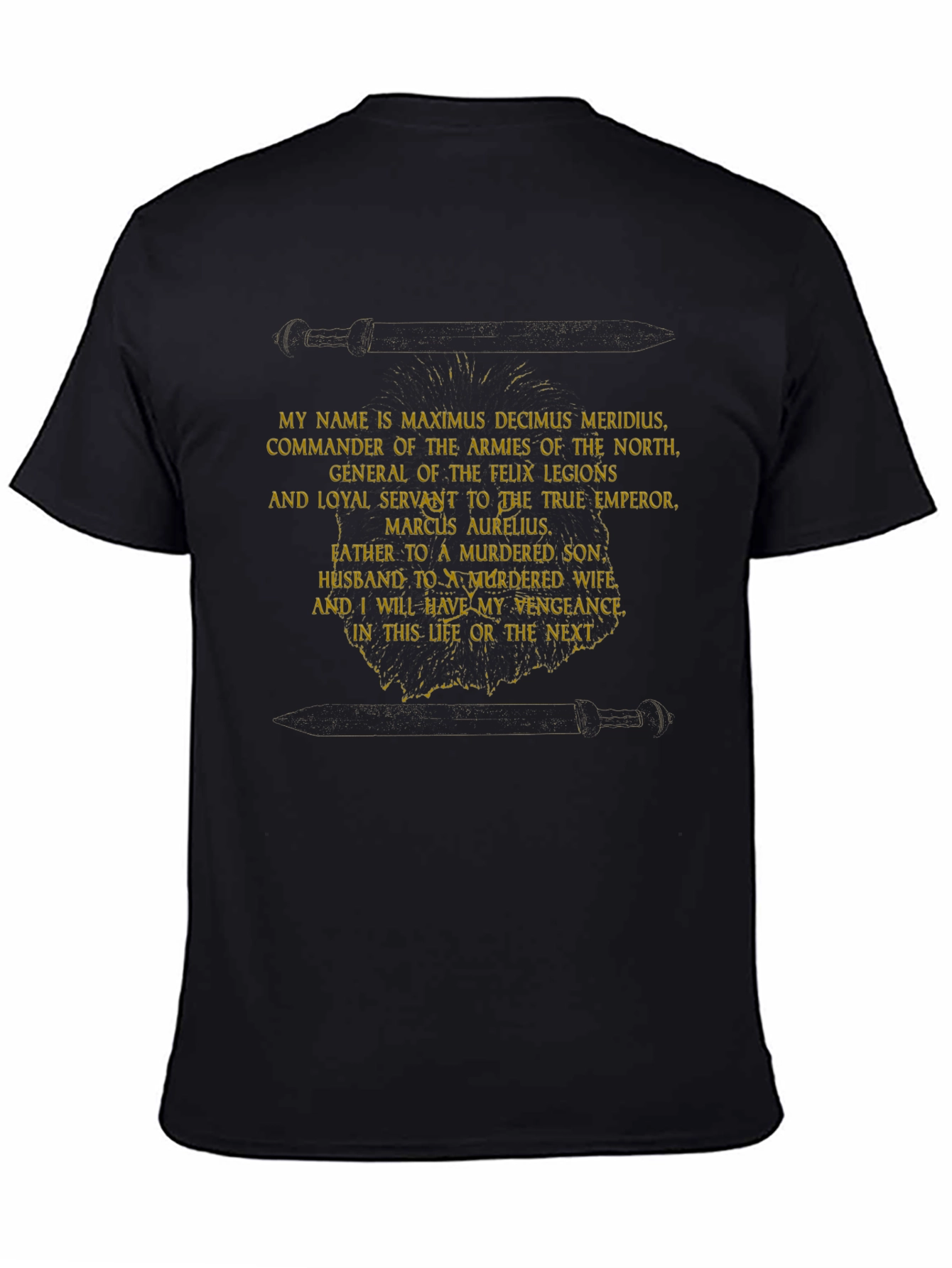 Maximus Gladiator T-Shirt - Vengeance In This Life