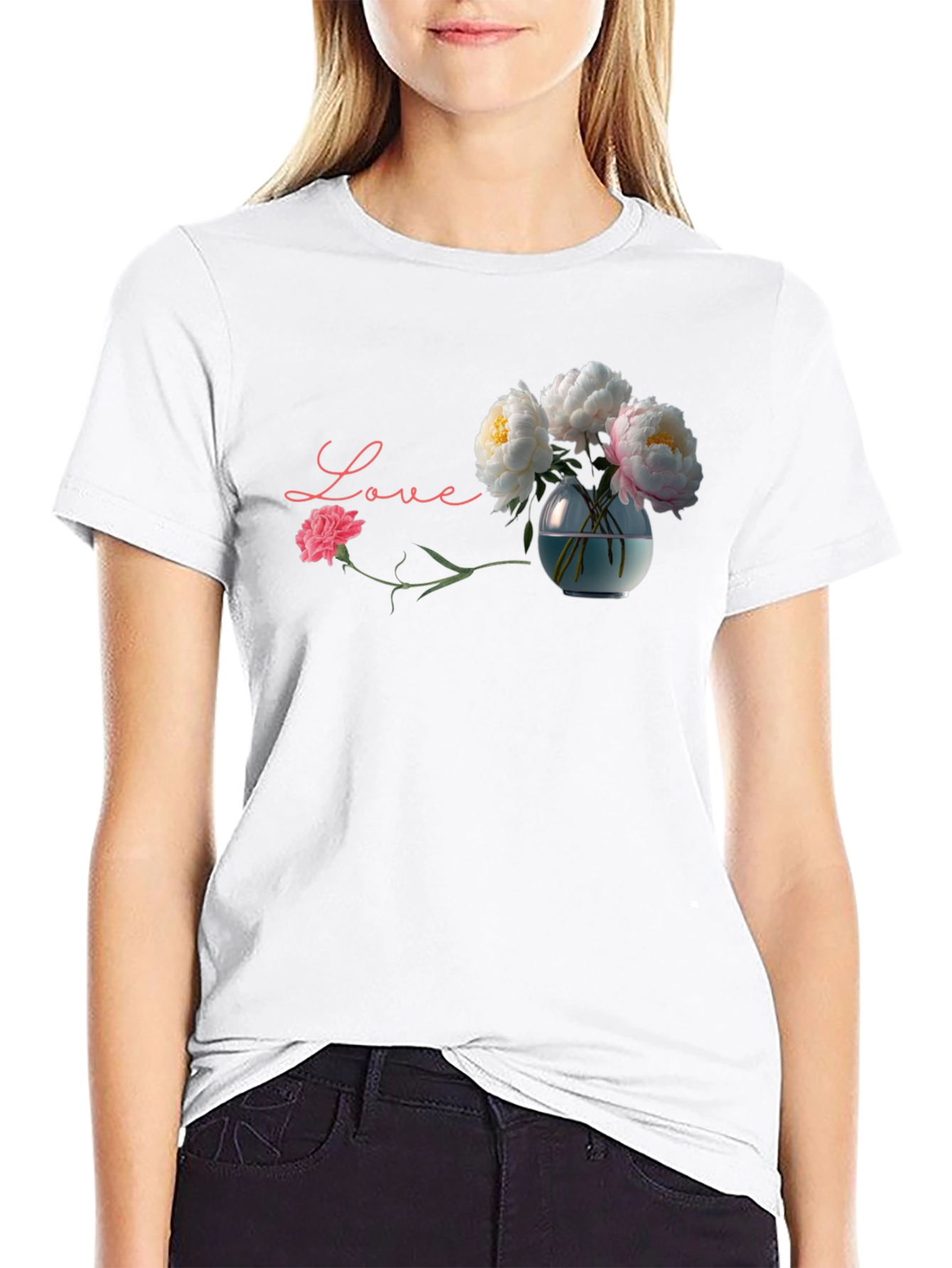 Love & Flowers Graphic Tee