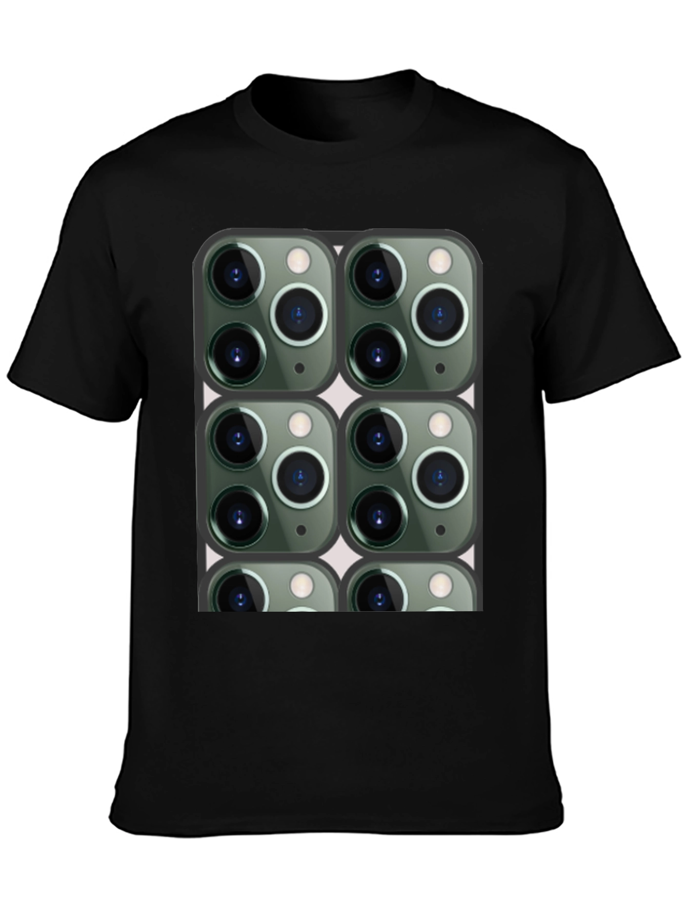 Novelty Camera Print T-Shirt