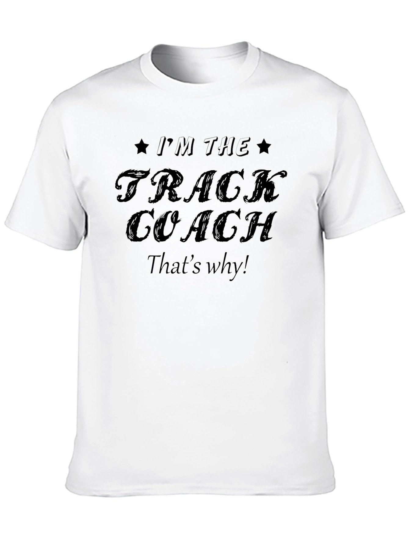 Track Coach Black Graphic Tee