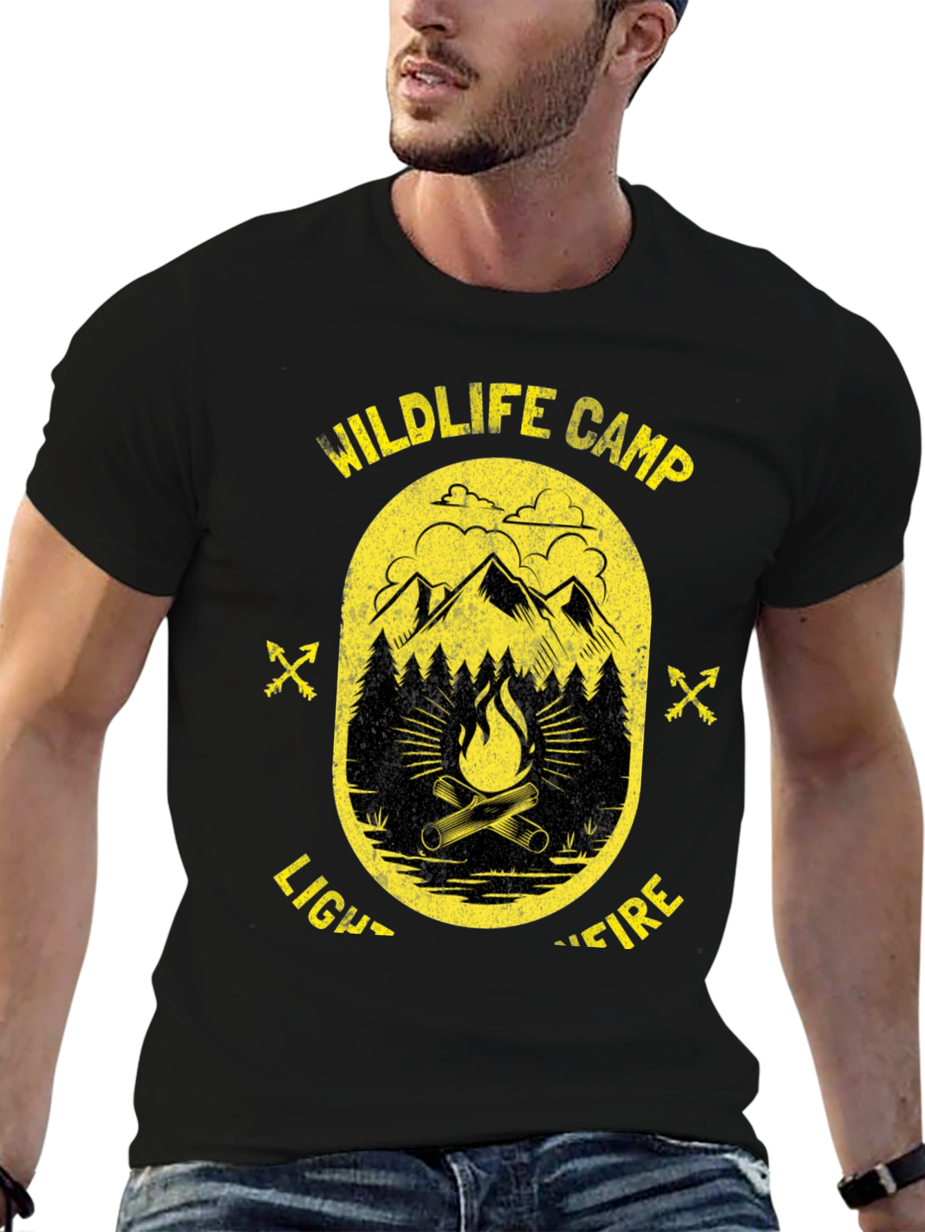 Wildlife Campfire Graphic Tee