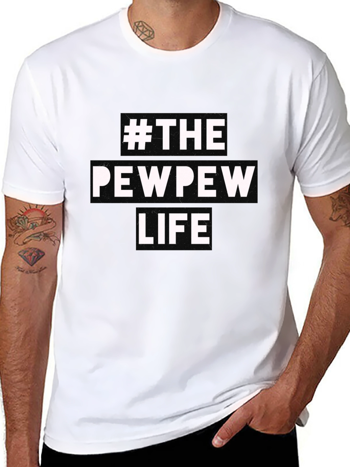#ThePewPewLife Graphic T-Shirt
