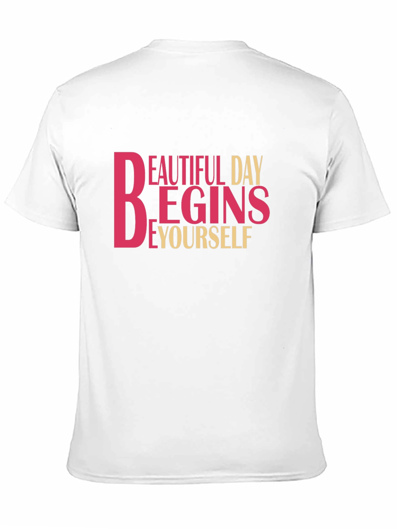 Inspirational Black T-Shirt - Beautiful Day Begins