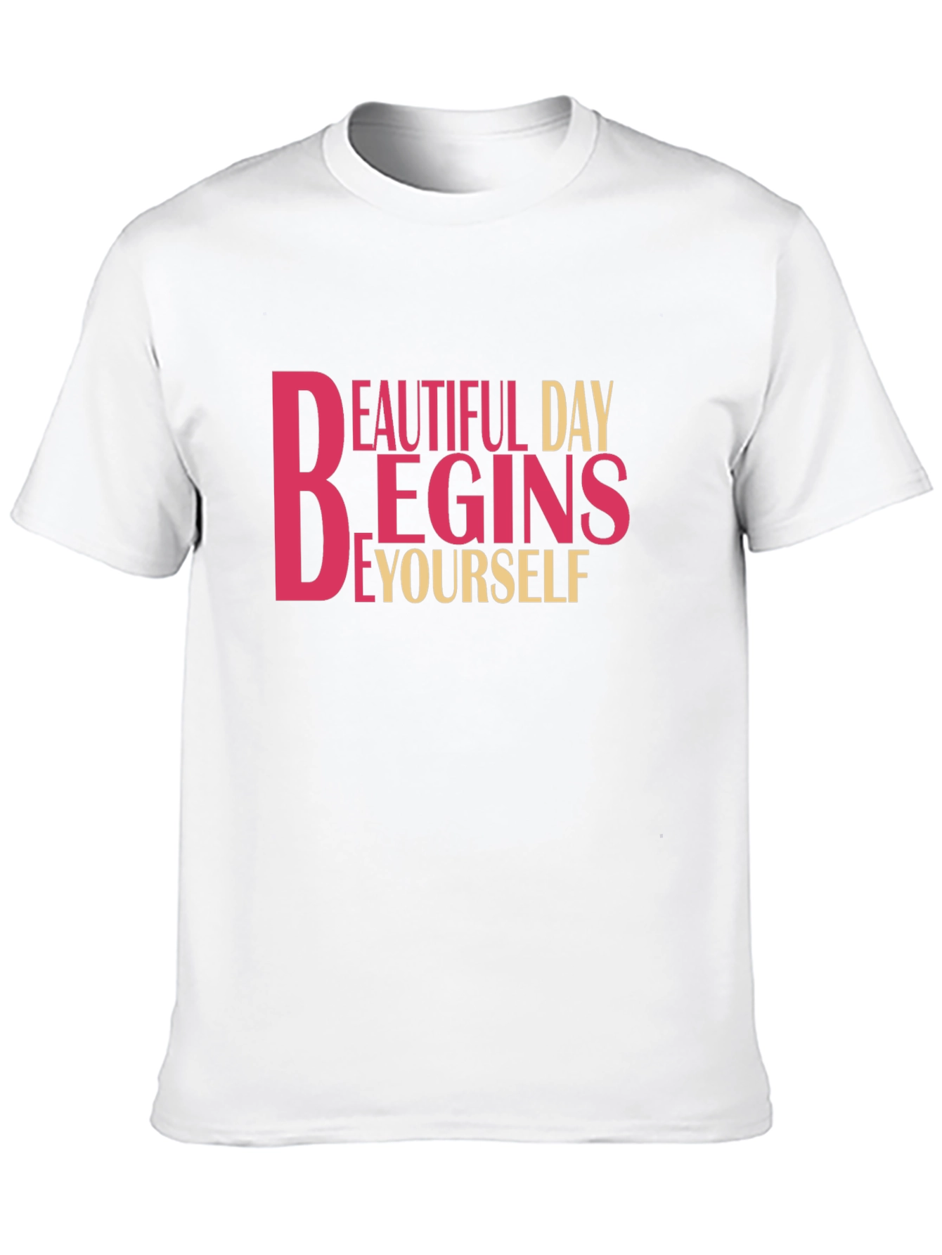 Inspirational Black T-Shirt - Beautiful Day Begins