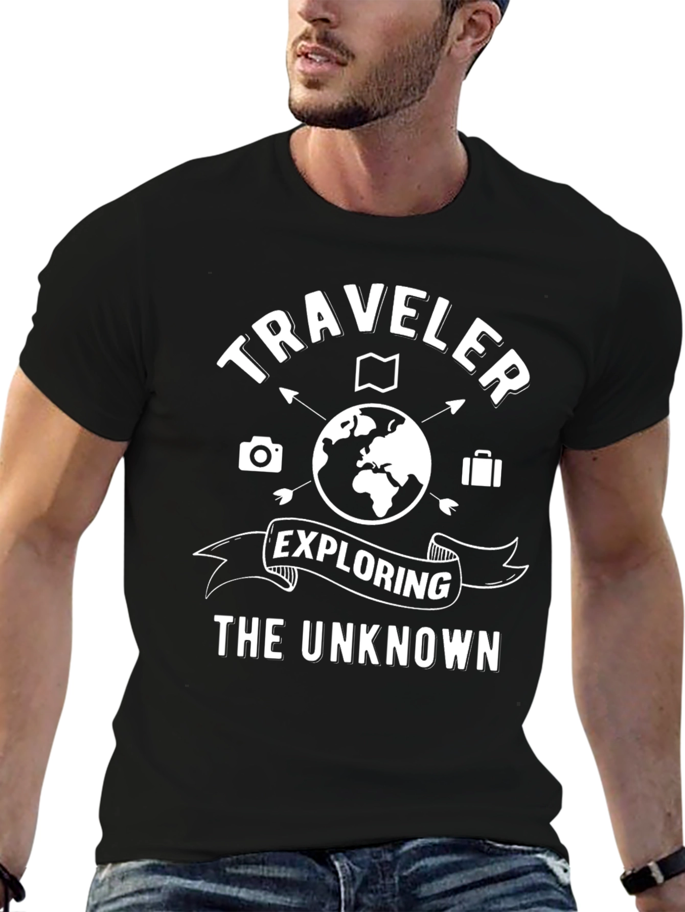 Traveler Exploring the Unknown Graphic T-Shirt