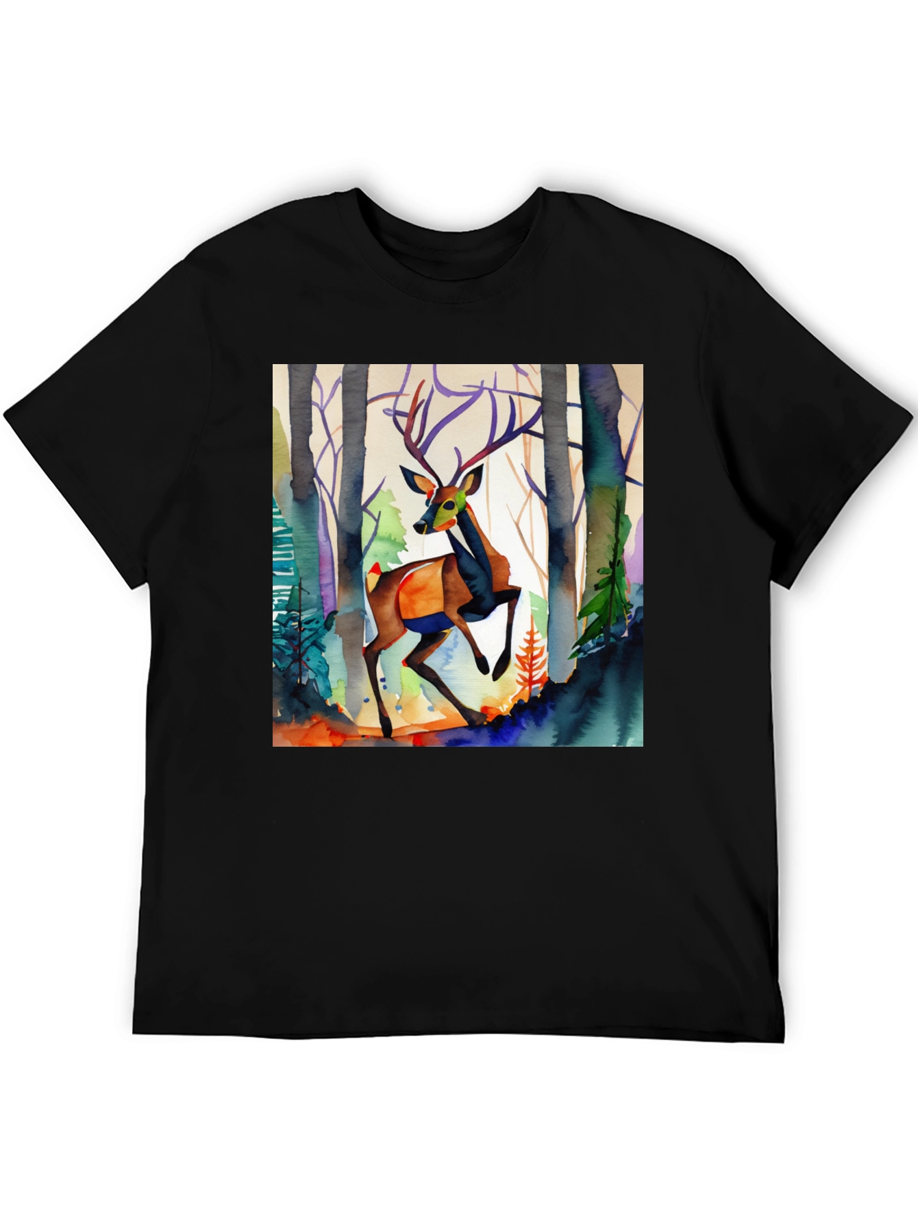 Watercolor Deer Graphic Tee