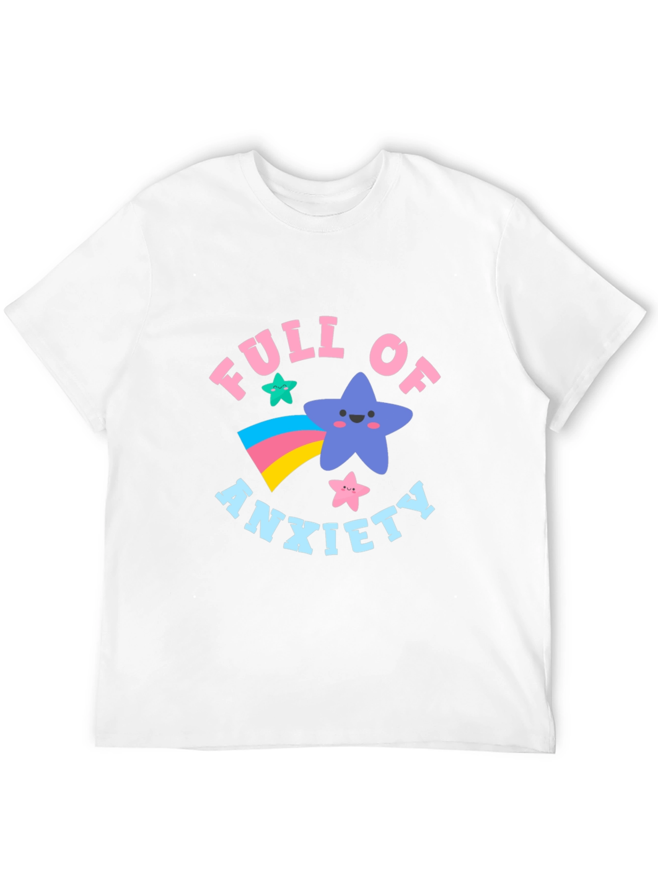 Anxiety Star Graphic T-Shirt - Black Cotton Tee