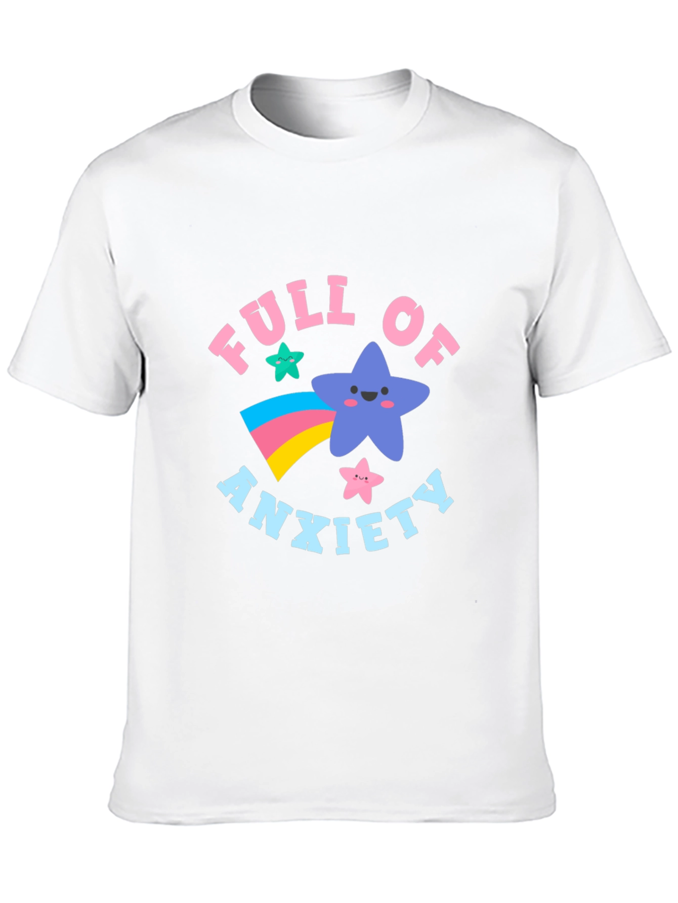 Anxiety Star Graphic T-Shirt - Black Cotton Tee