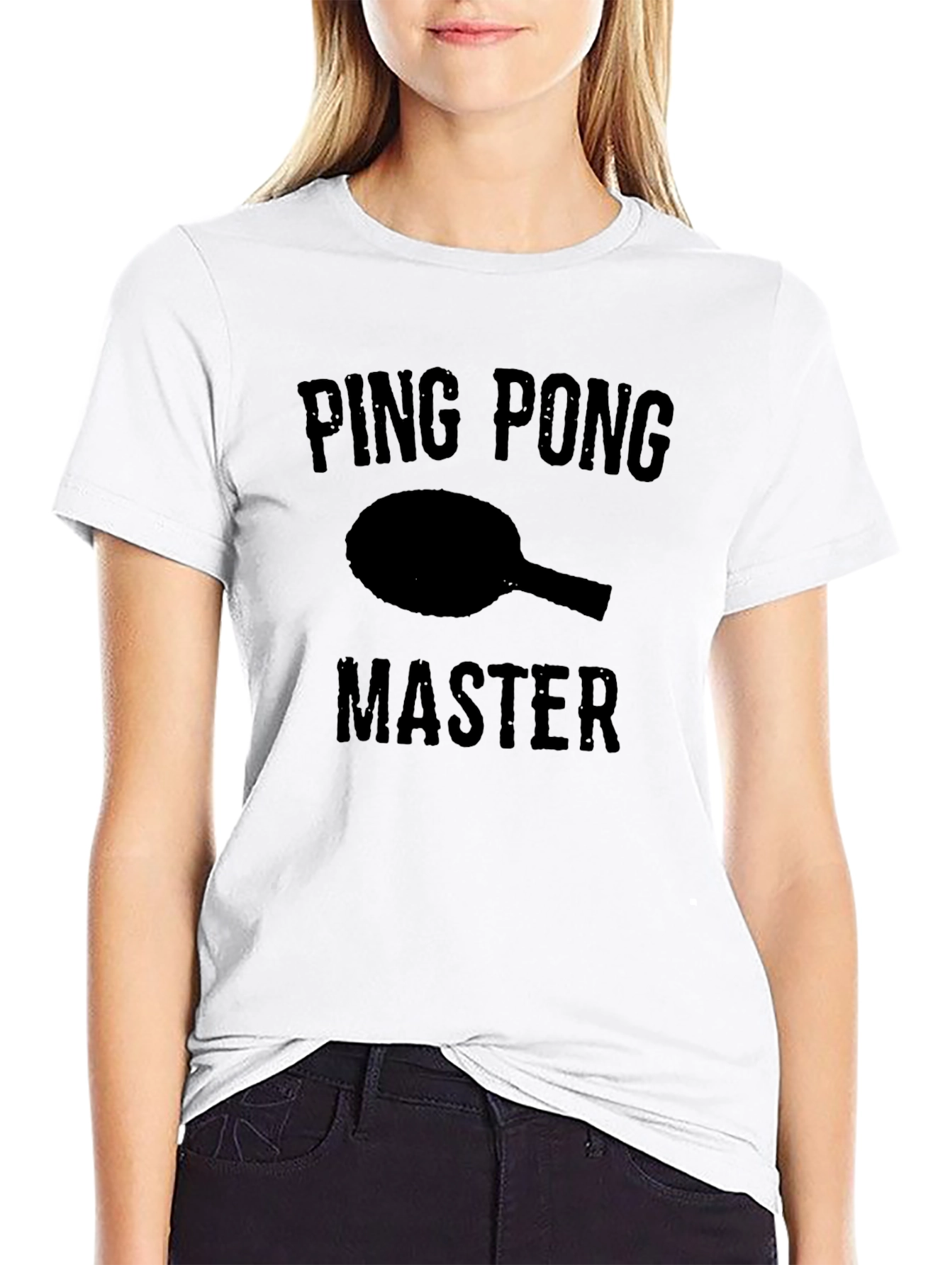 Ping Pong Master T-Shirt - Black Graphic Tee