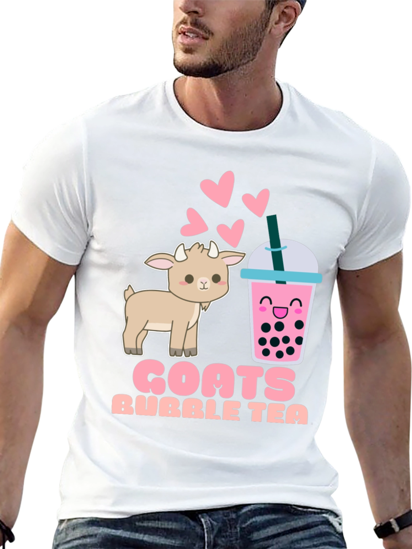 Goats Bubble Tea T-Shirt Cute Kawaii Boba Tee