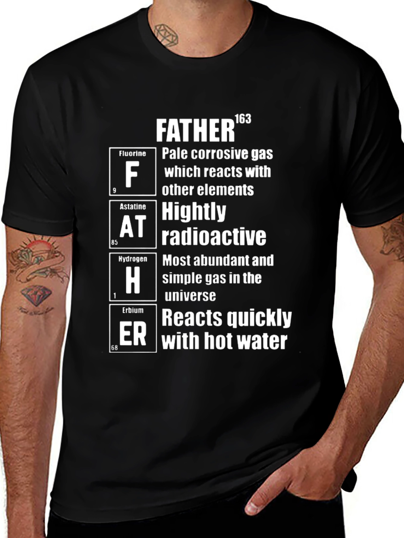 Father Periodic Table T-Shirt - Chemistry Dad Tee