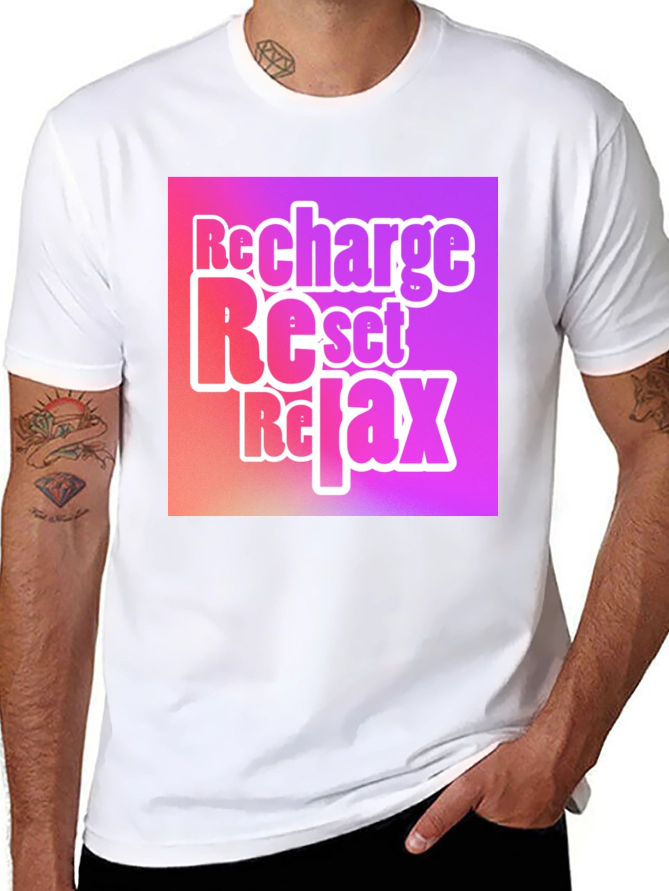 Recharge Reset Relax Graphic Tee