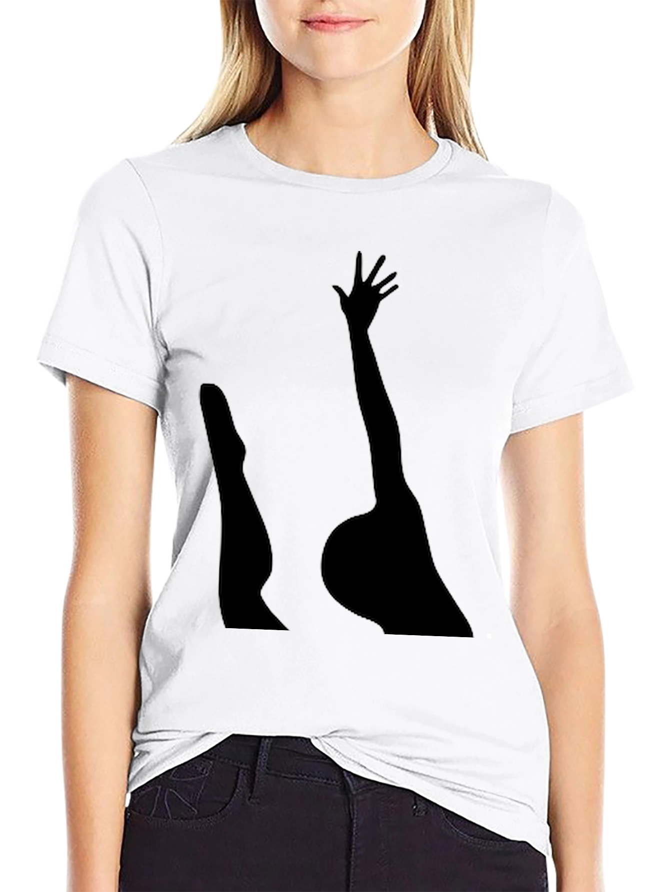 Silhouette Arm & Leg Black Tee