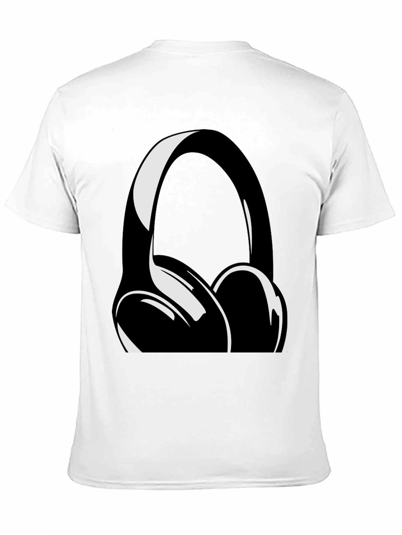 Headphone Graphic Black T-Shirt