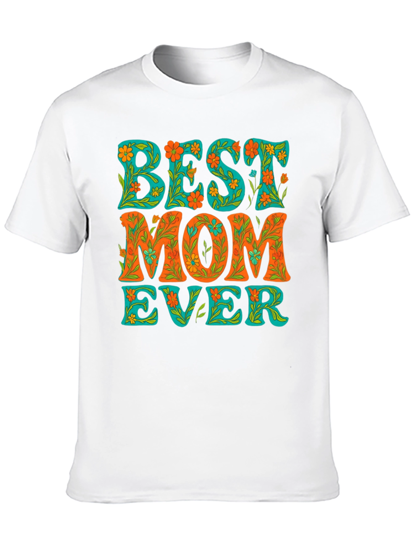 Best Mom Ever Floral Graphic Tee
