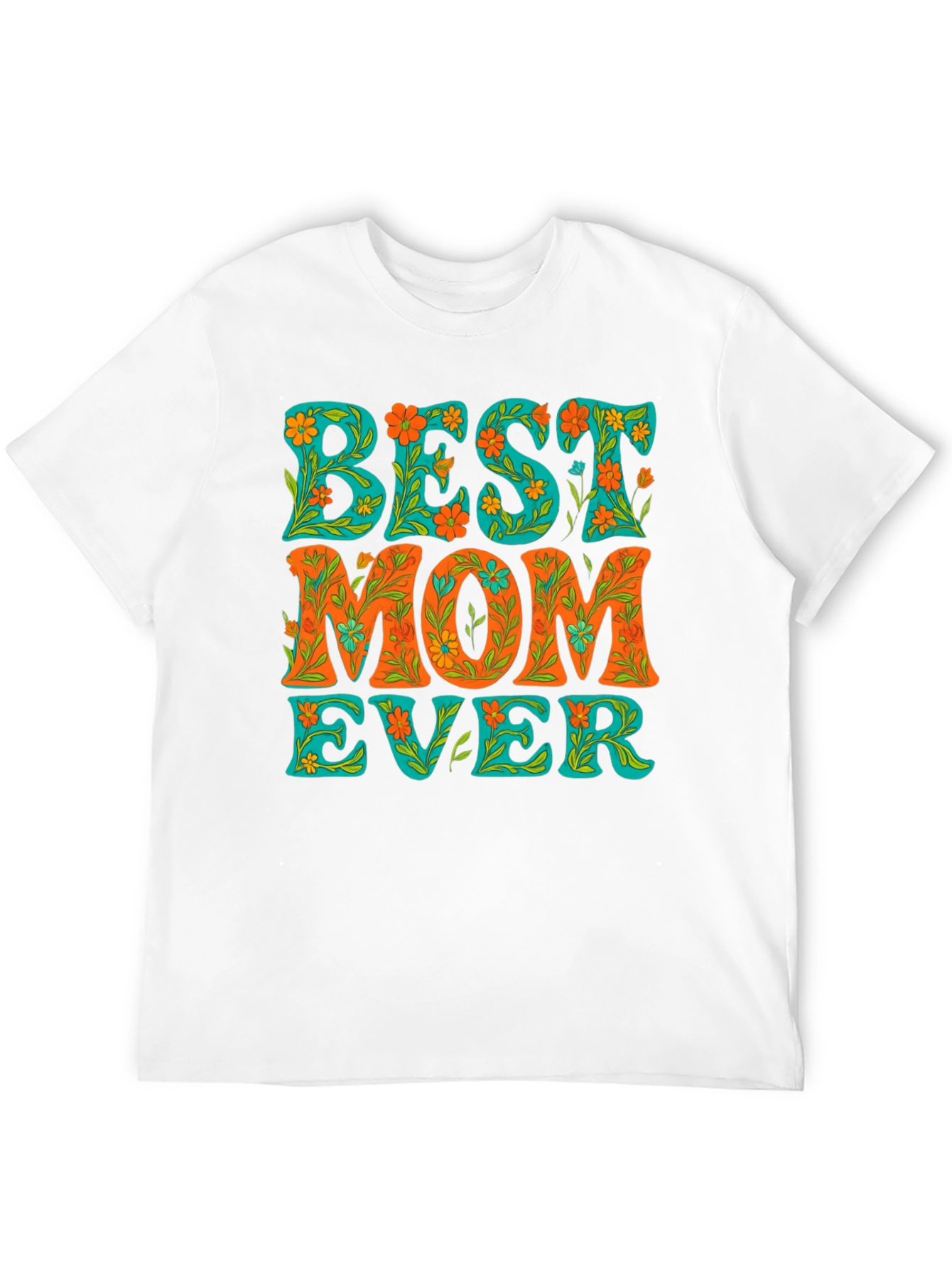 Best Mom Ever Floral Graphic Tee